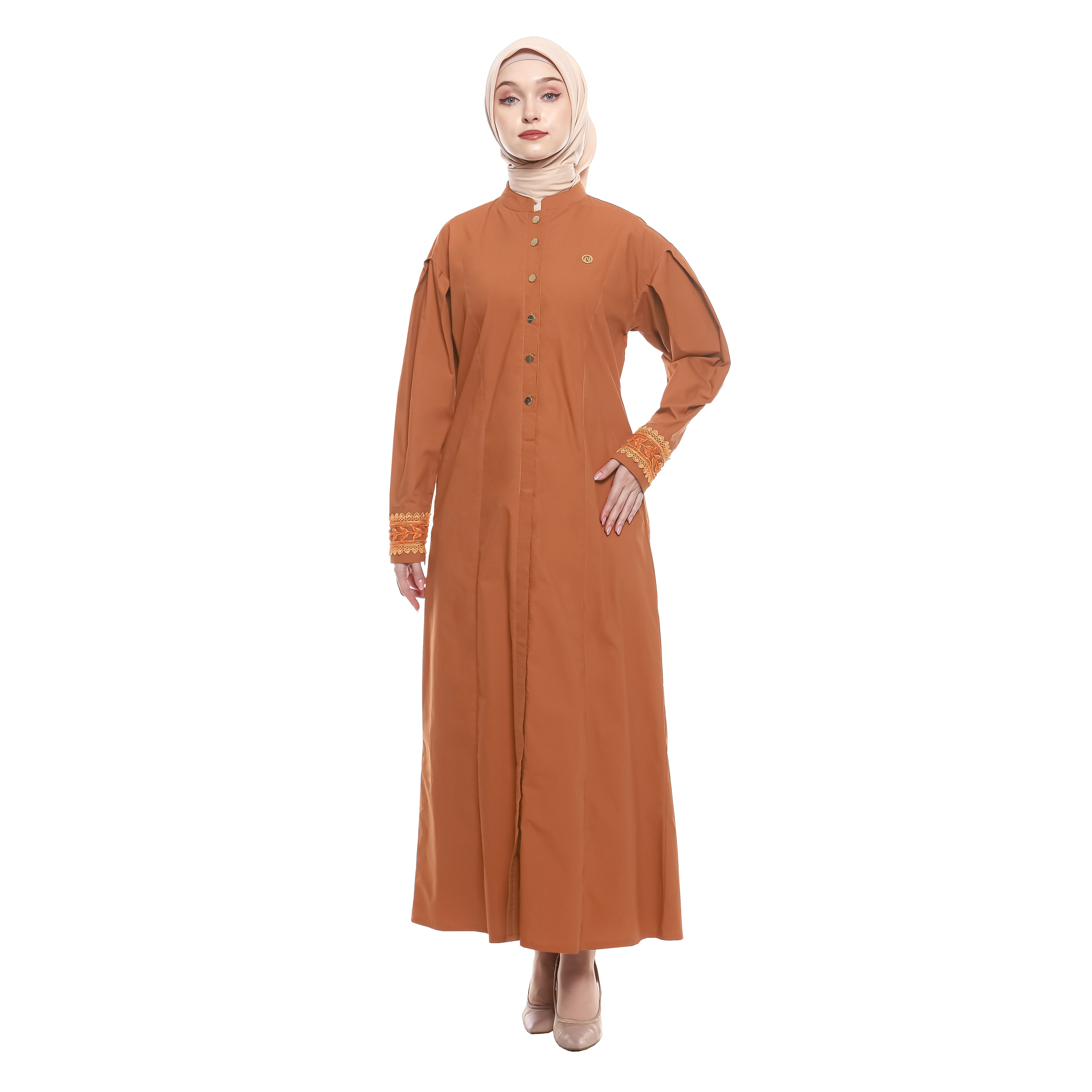 Gamis Terracotta Puff Sequence