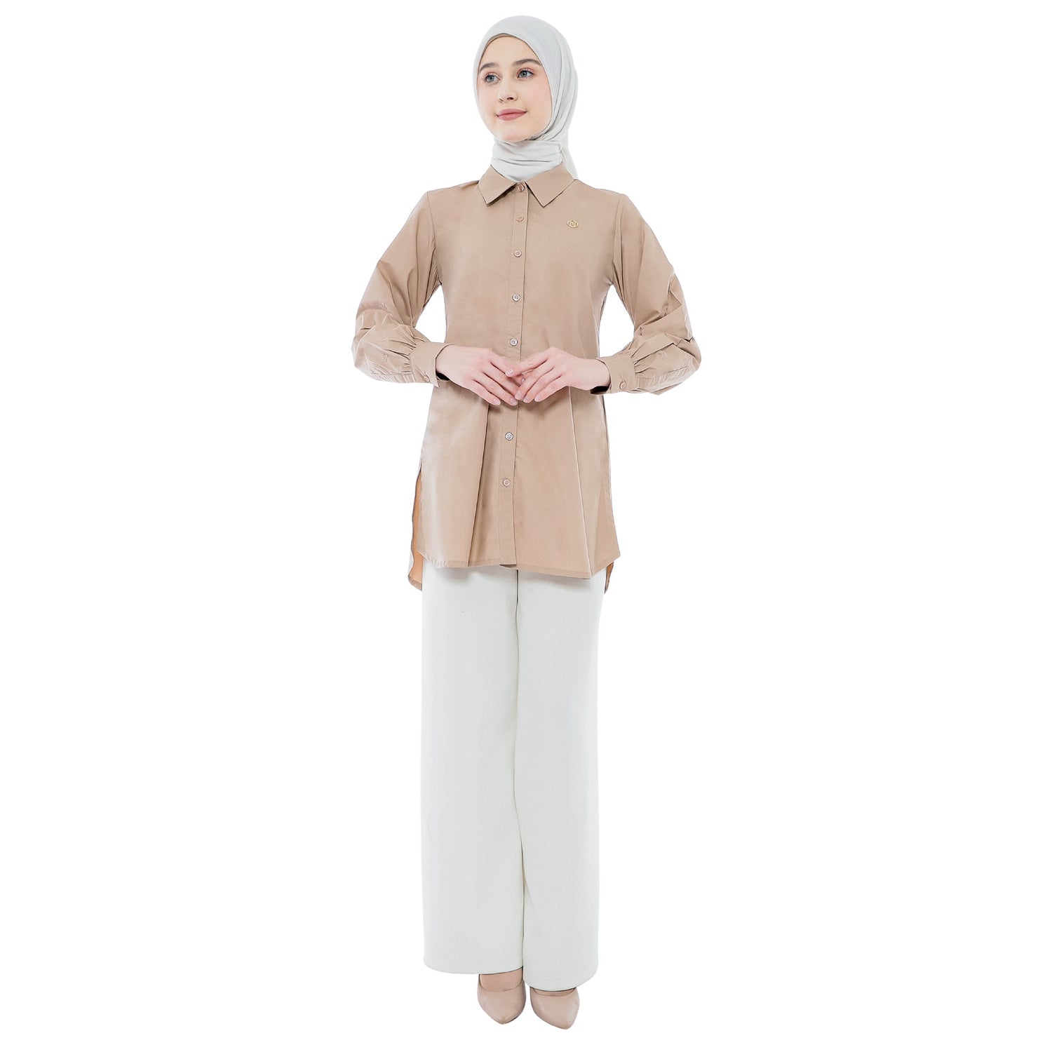 Embroidery Tunic - Mocca