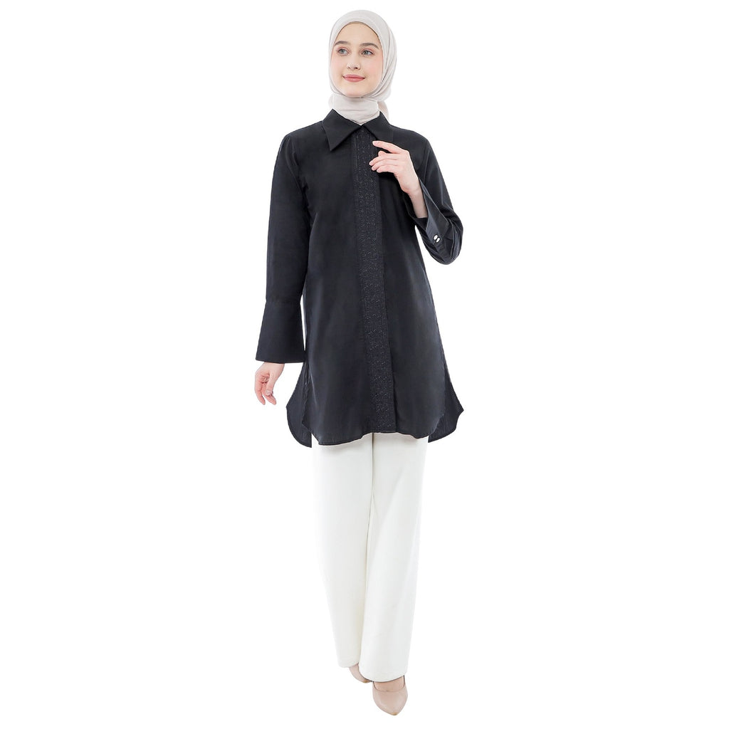 Embroidery Tunic - Black