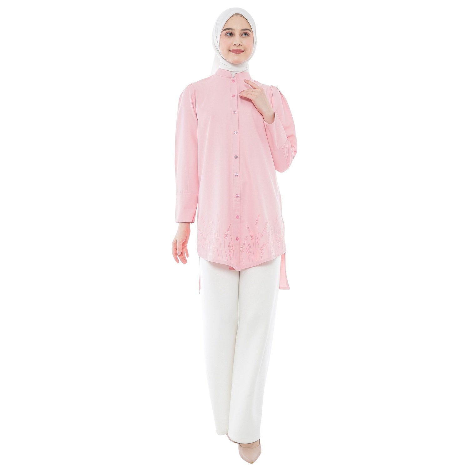 Embroidery Tunic - Pink