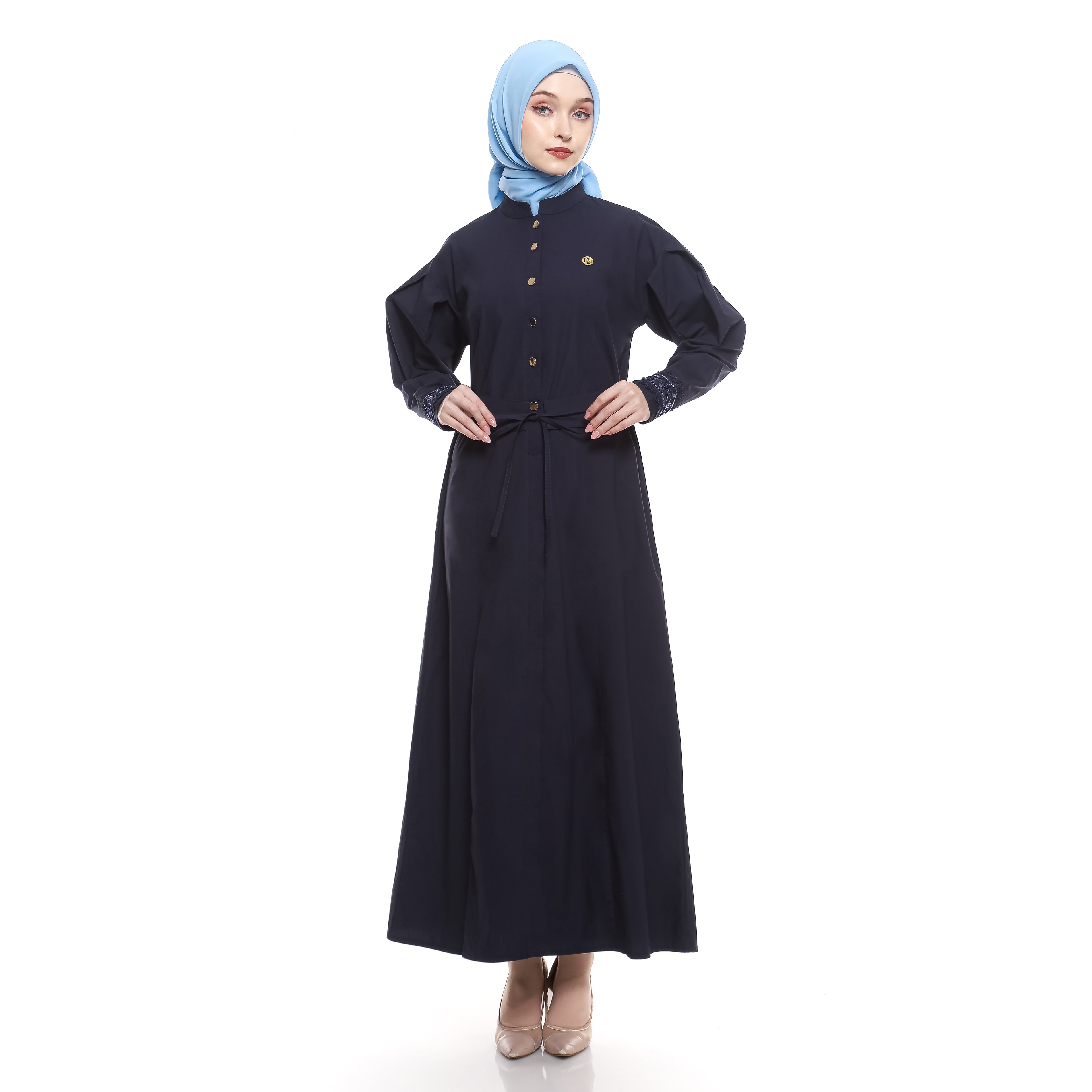 Gamis Navy Puff Sequence