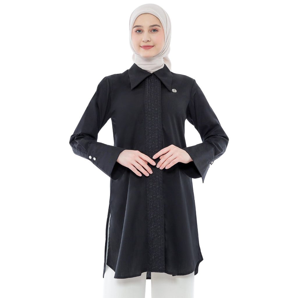 Embroidery Tunic - Black