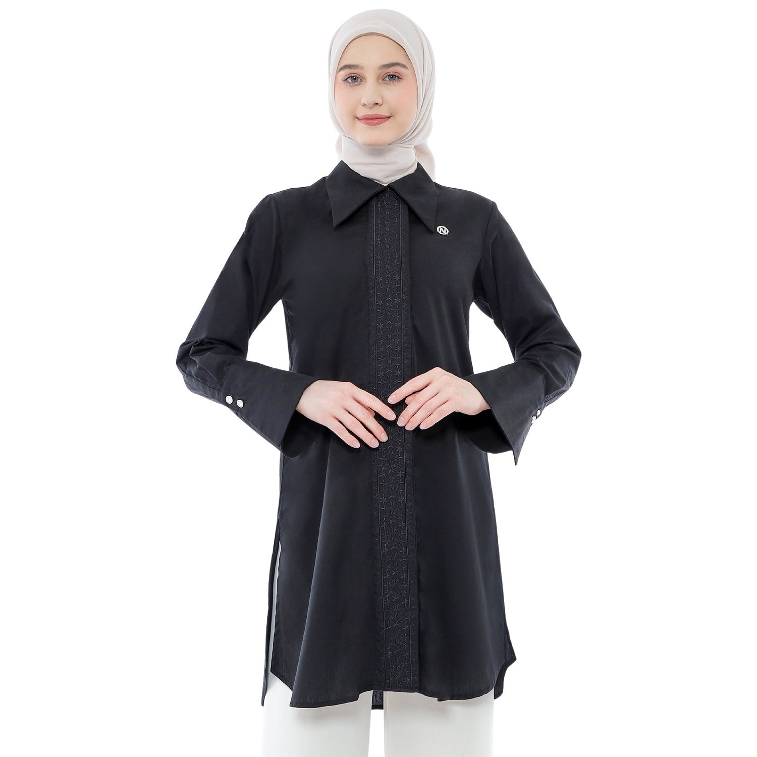 Embroidery Tunic - Black