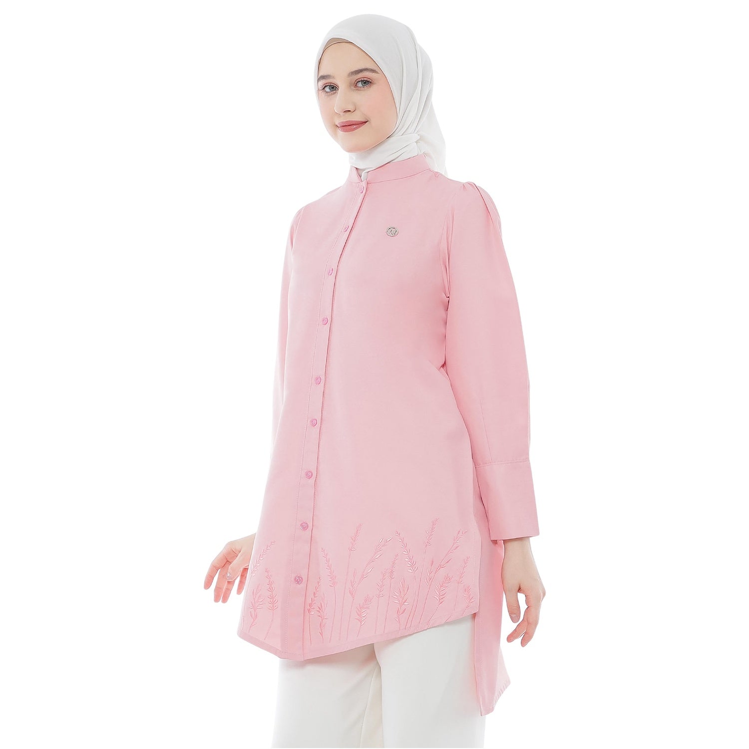Embroidery Tunic - Pink