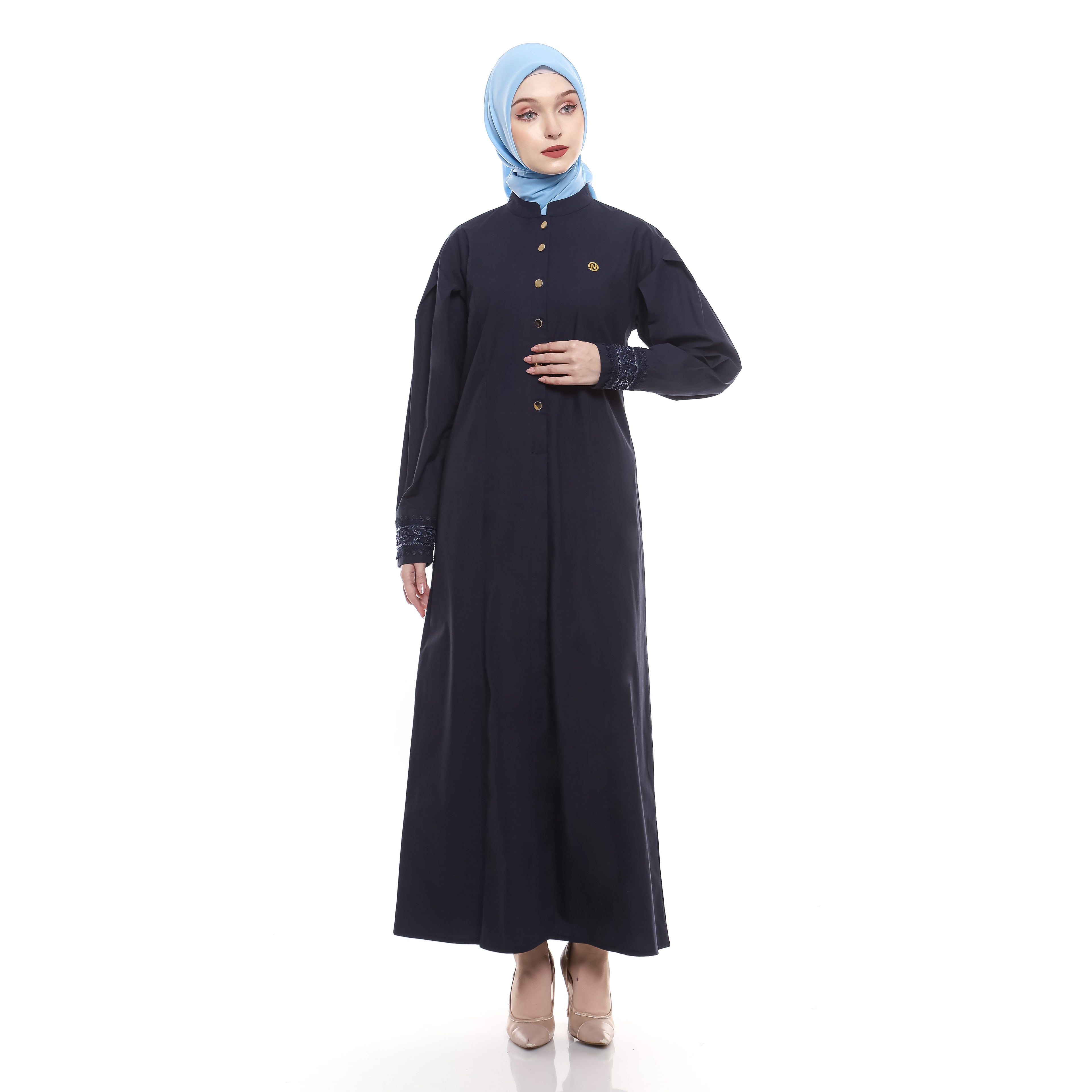 Gamis Navy Puff Sequence