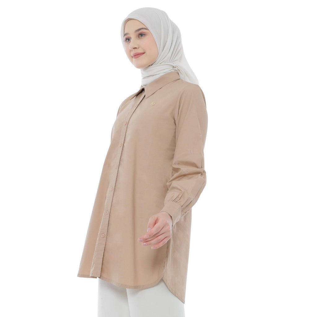 Embroidery Tunic - Mocca