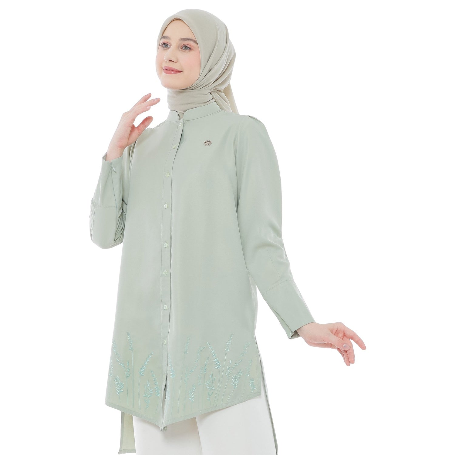 Embroidery Tunic - Green
