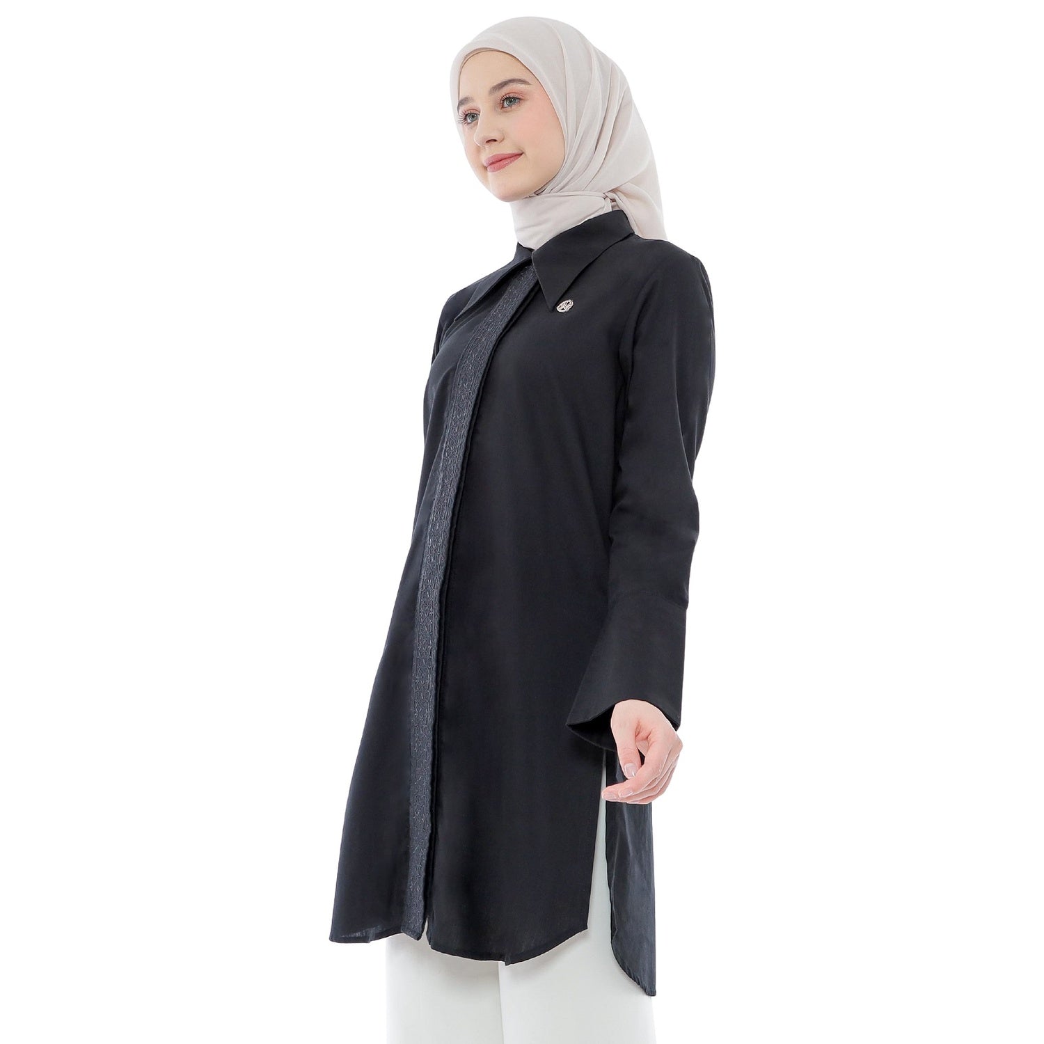 Embroidery Tunic - Black