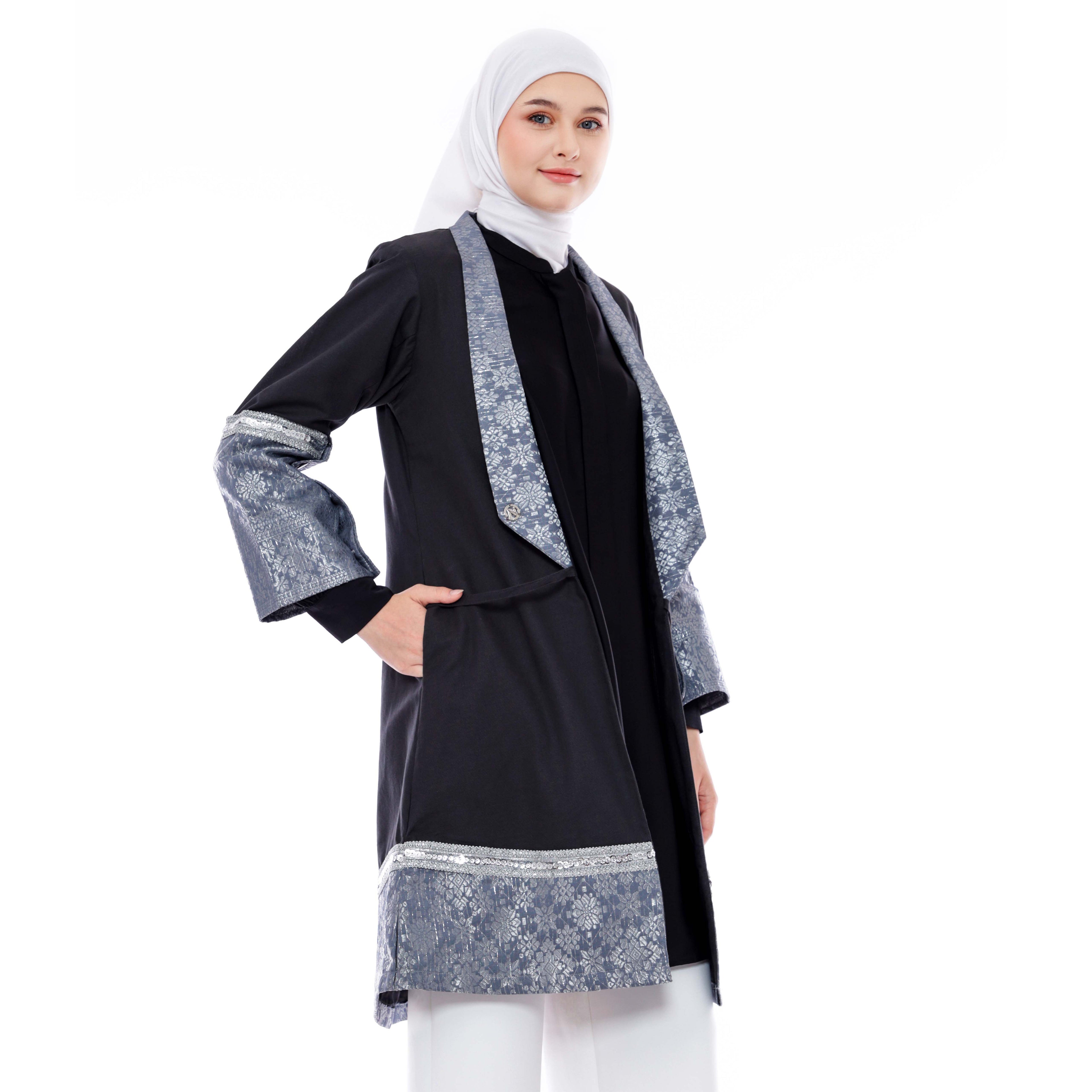 Outer Muslimah Etnik Double Tone