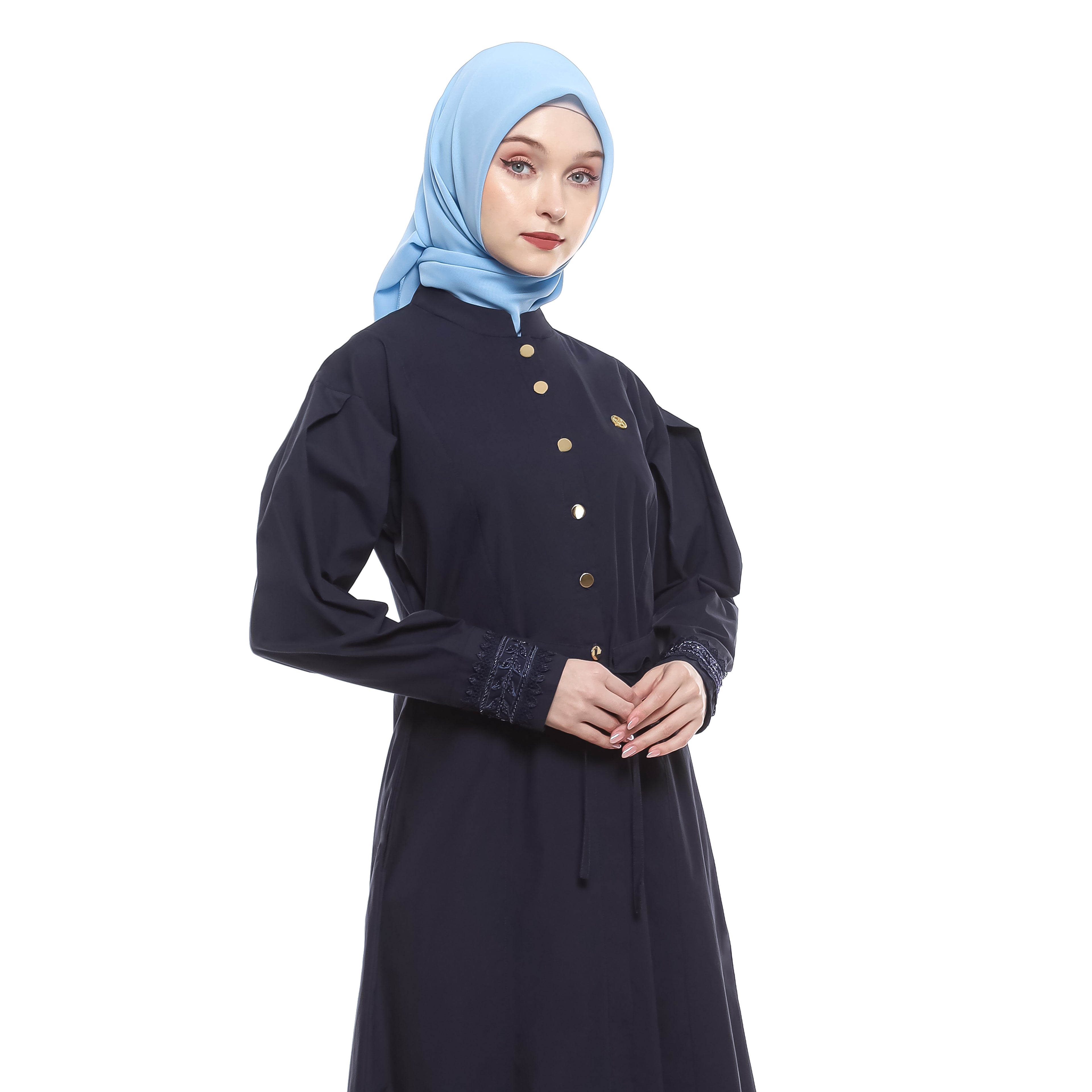 Gamis Navy Puff Sequence