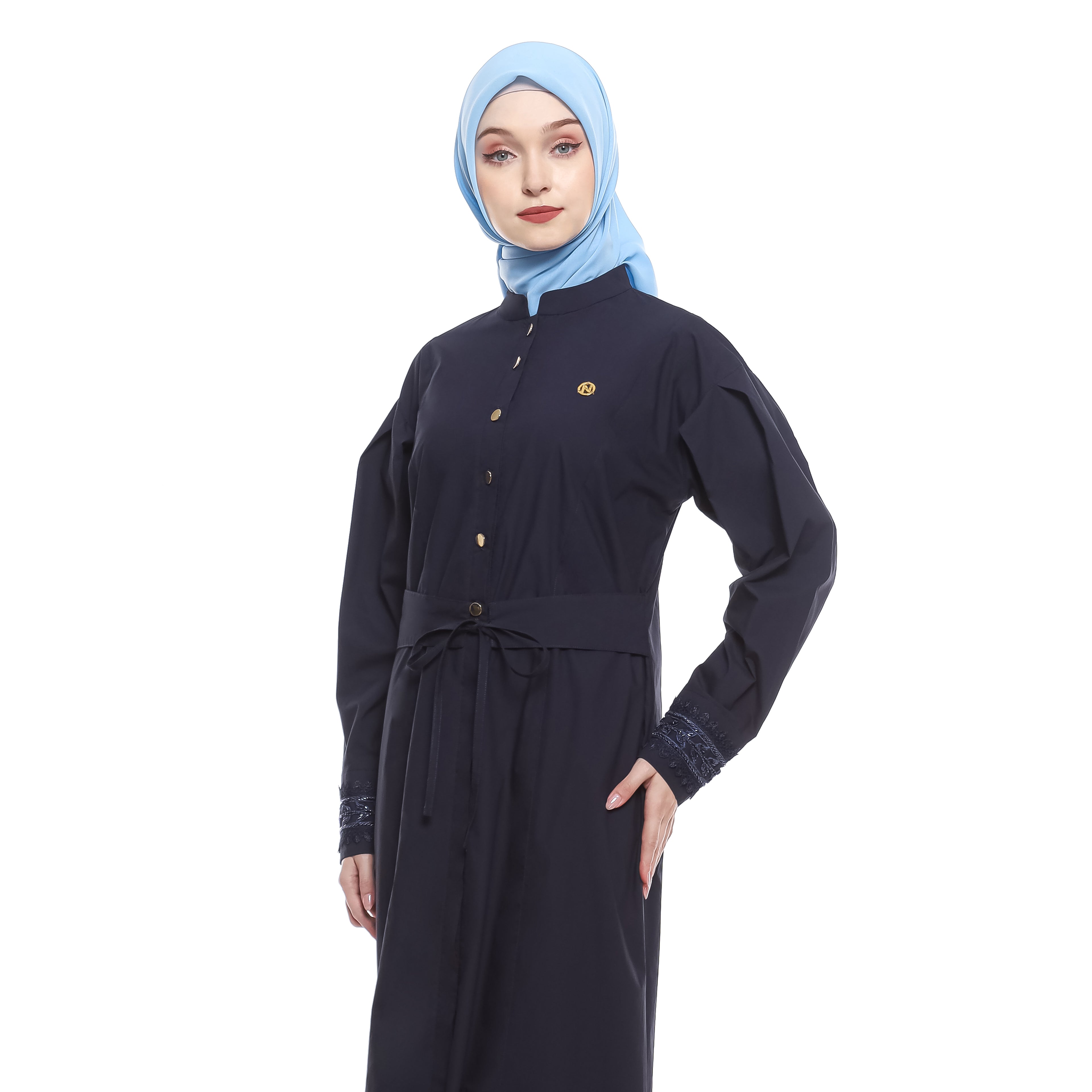 Gamis Navy Puff Sequence