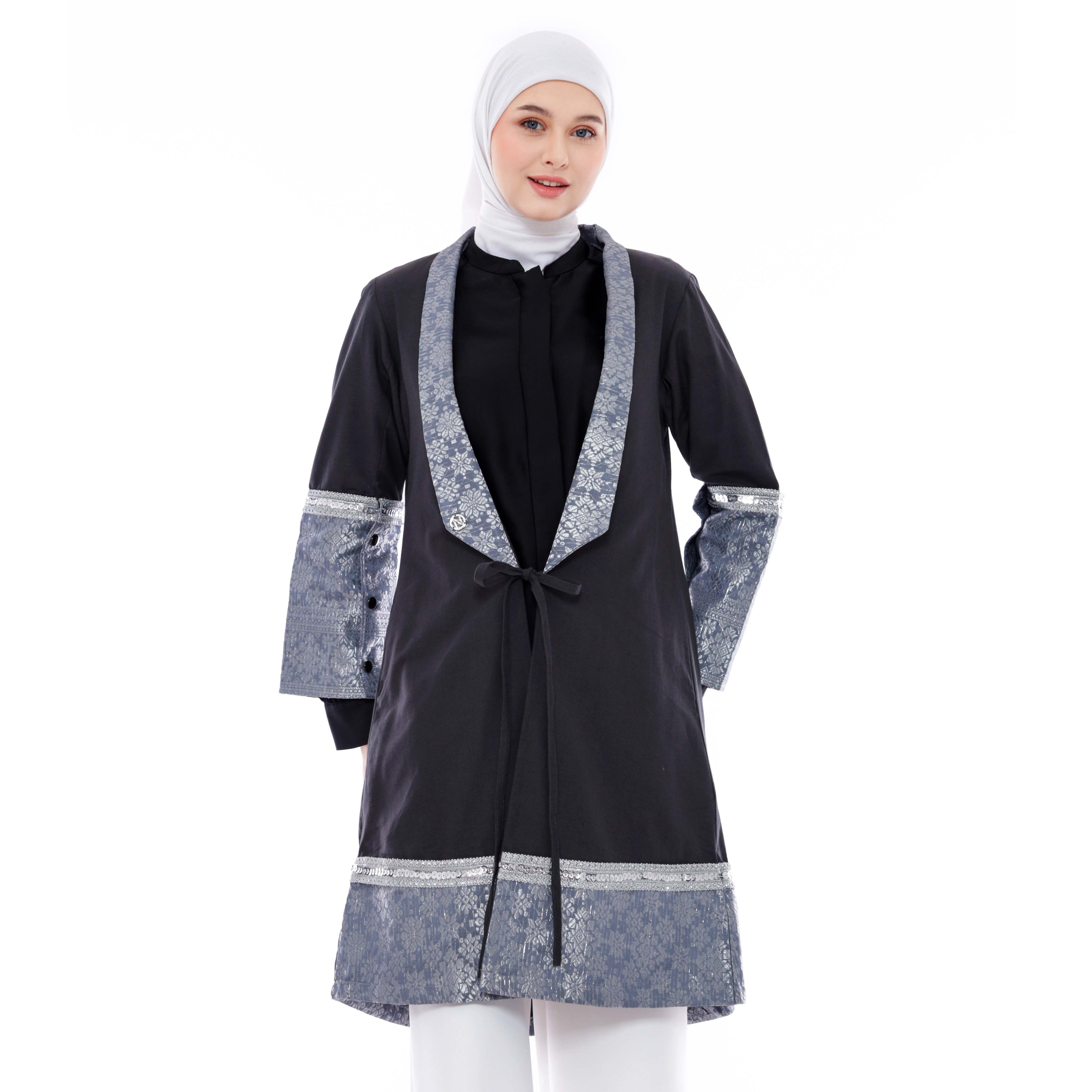 Outer Muslimah Etnik Double Tone