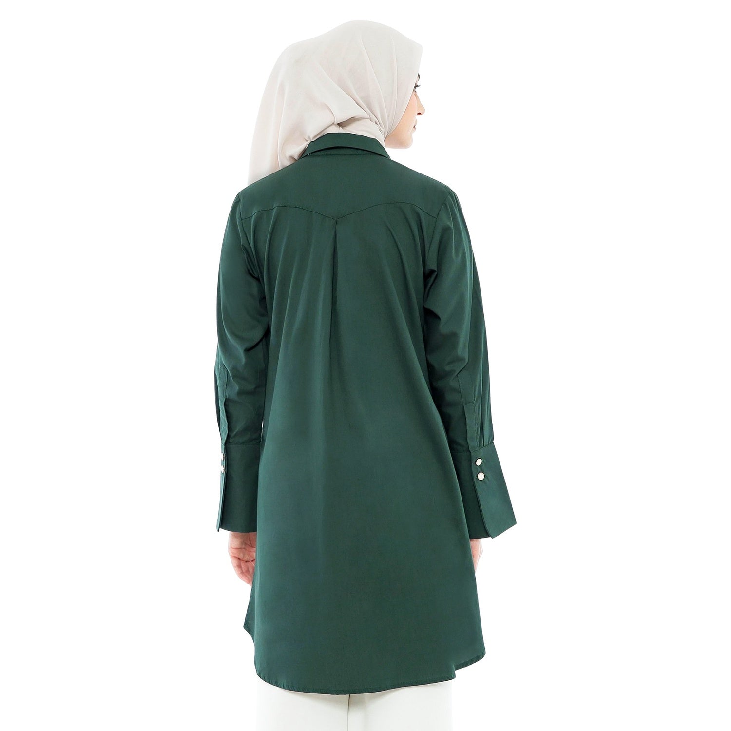 Embroidery Tunic - Emerald
