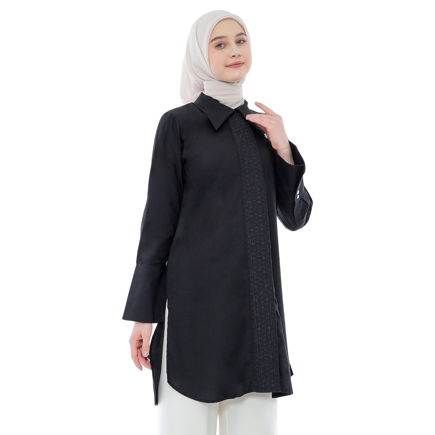 Embroidery Tunic - Black
