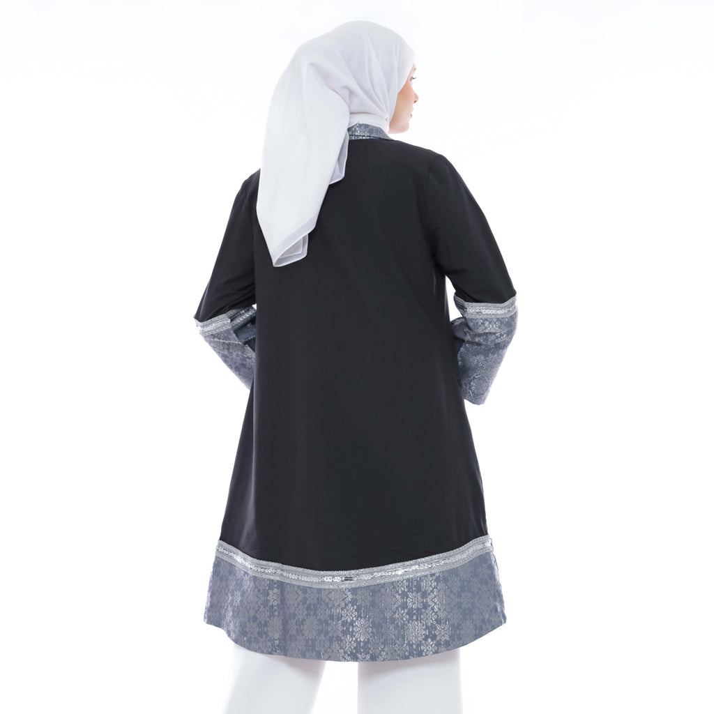 Outer Muslimah Etnik Double Tone
