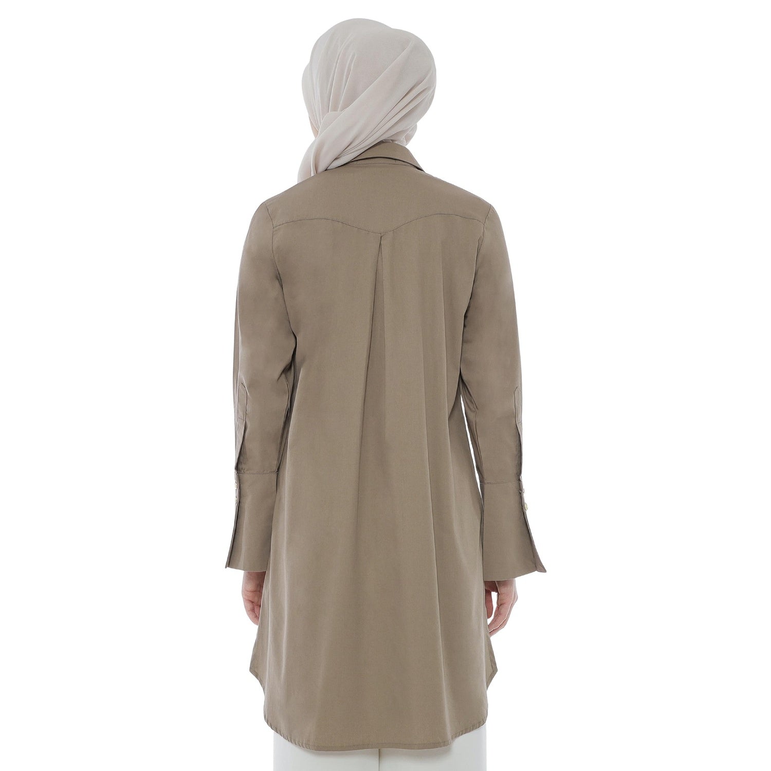 Embroidery Tunic - Taupe