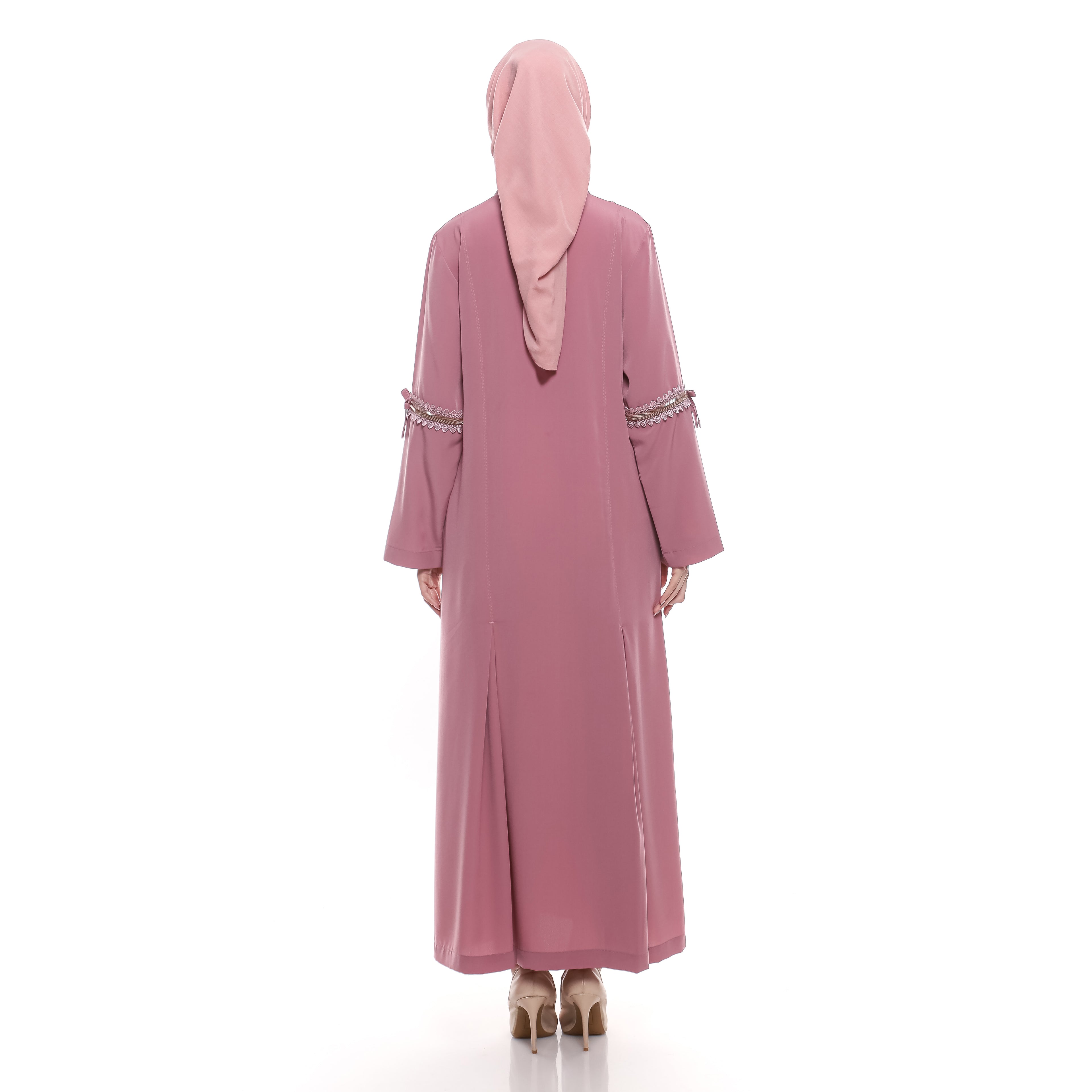 Abaya Dusty Sequence Full Accent