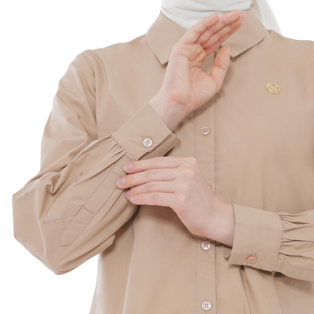 Embroidery Tunic - Mocca
