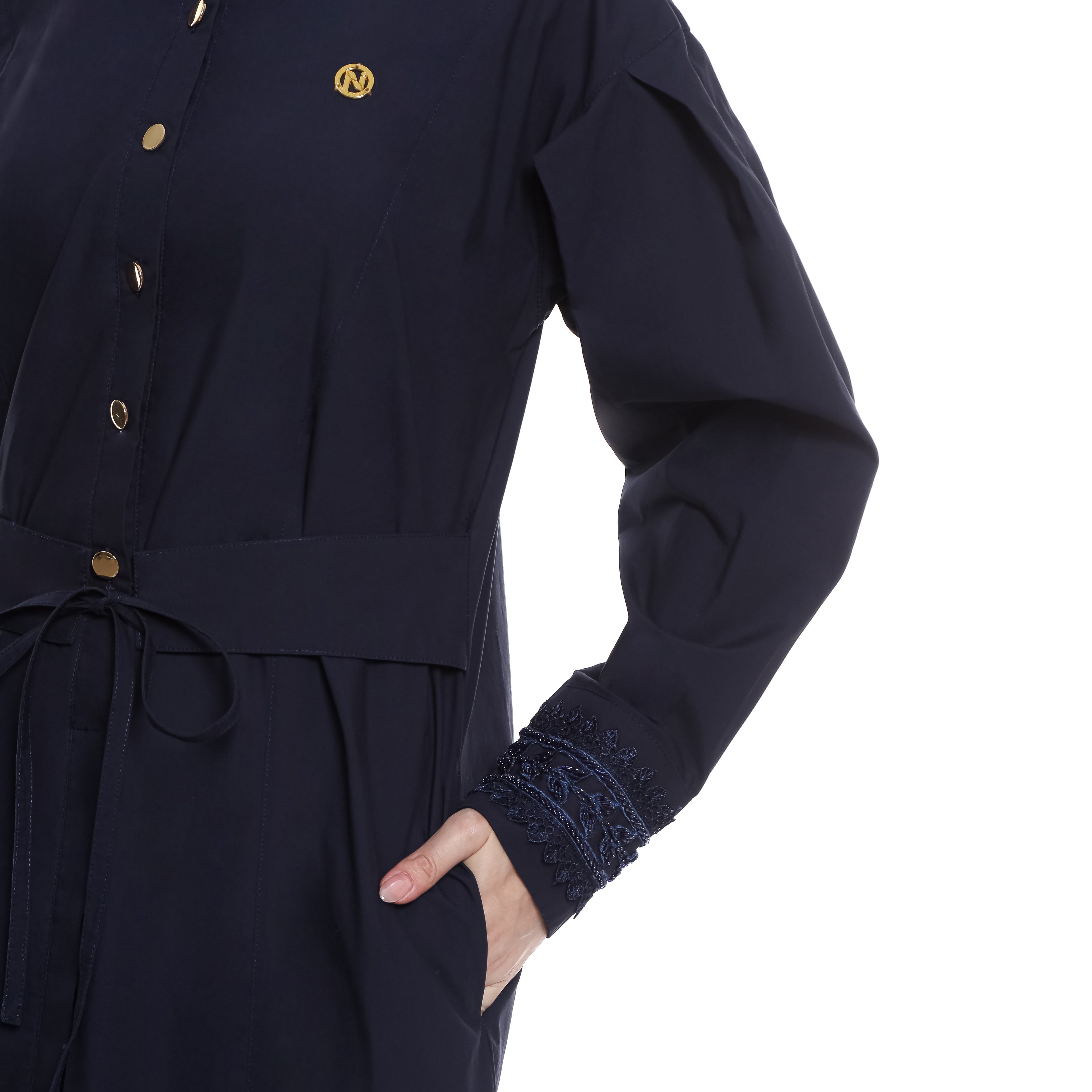 Gamis Navy Puff Sequence