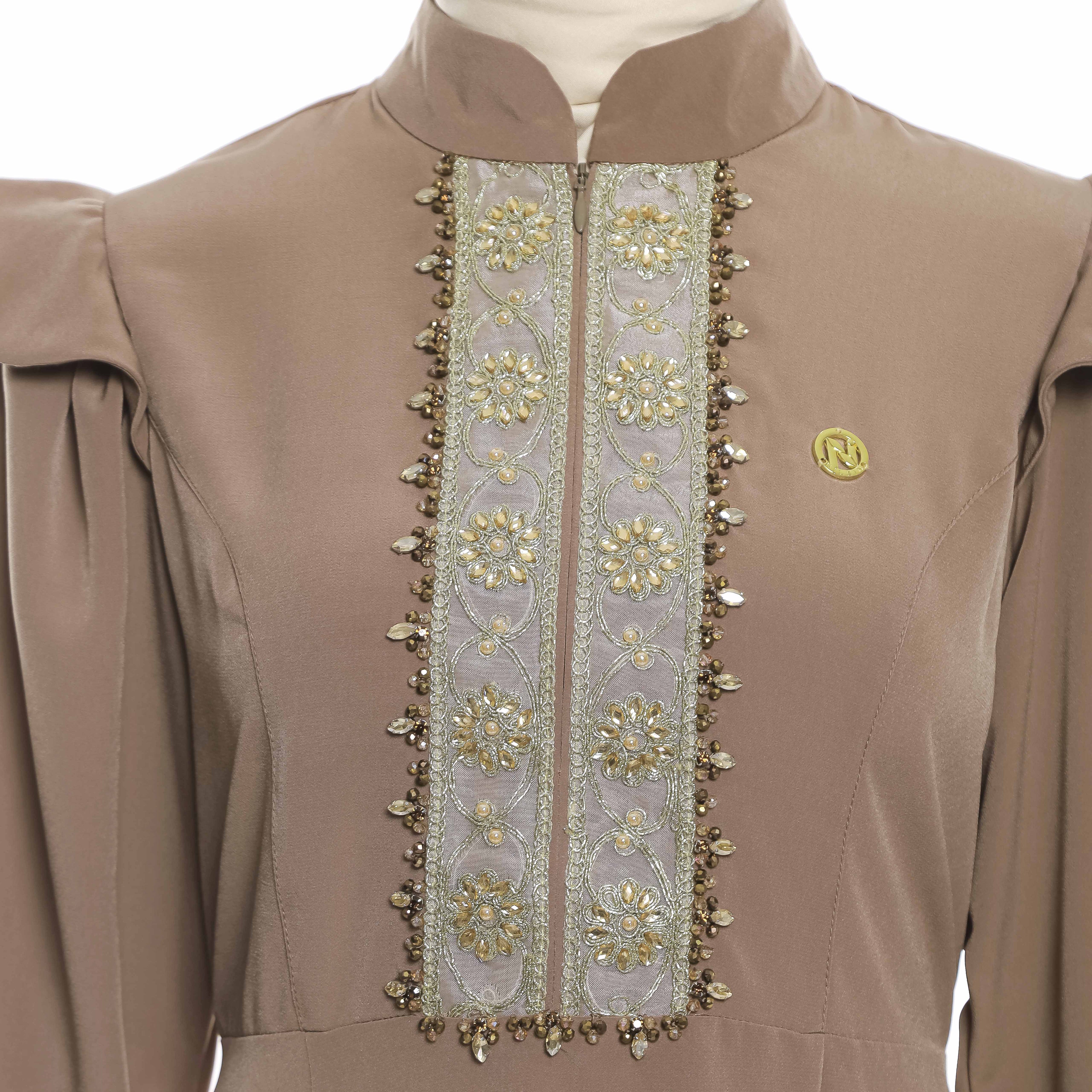 Gamis Mocca Peplum