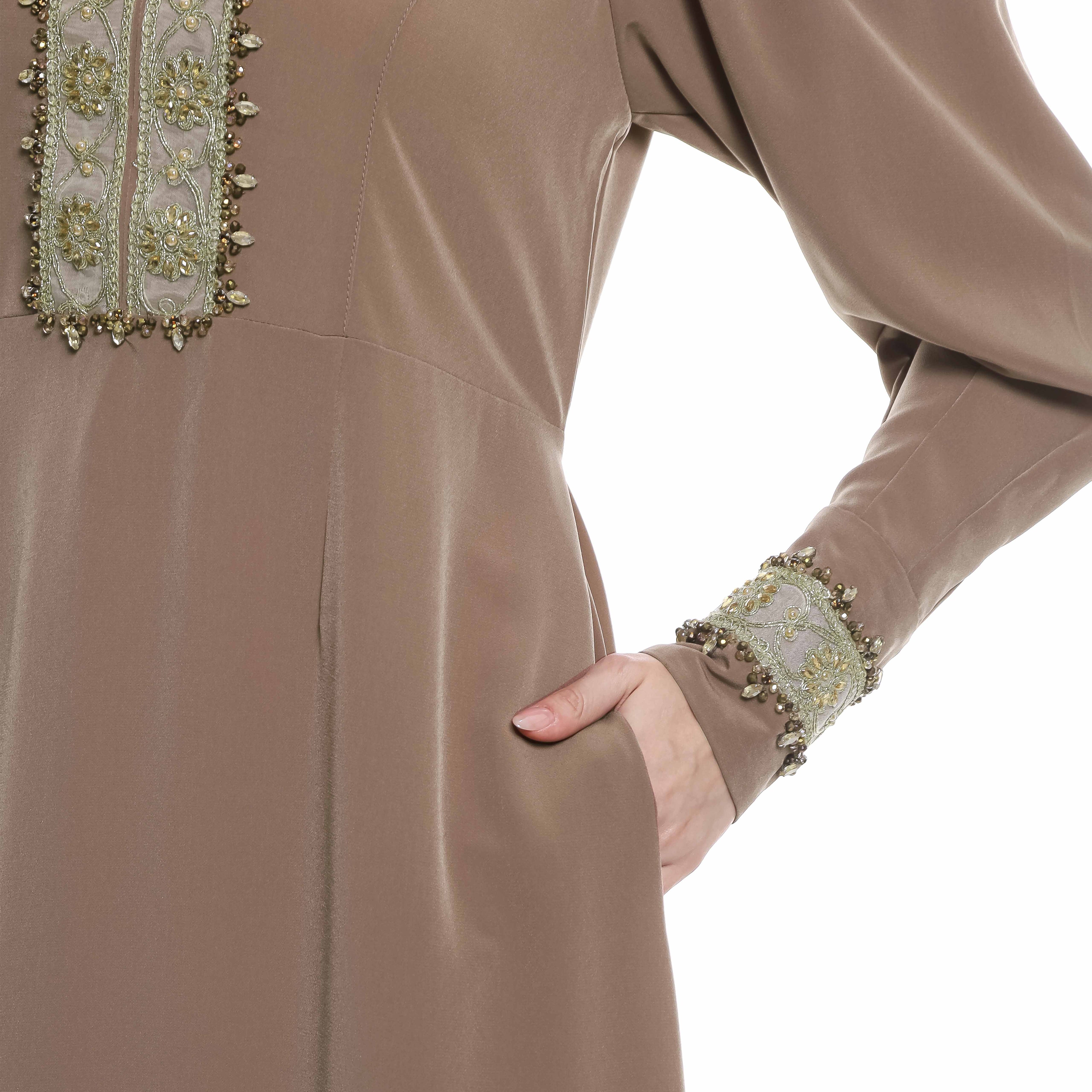 Gamis Mocca Peplum