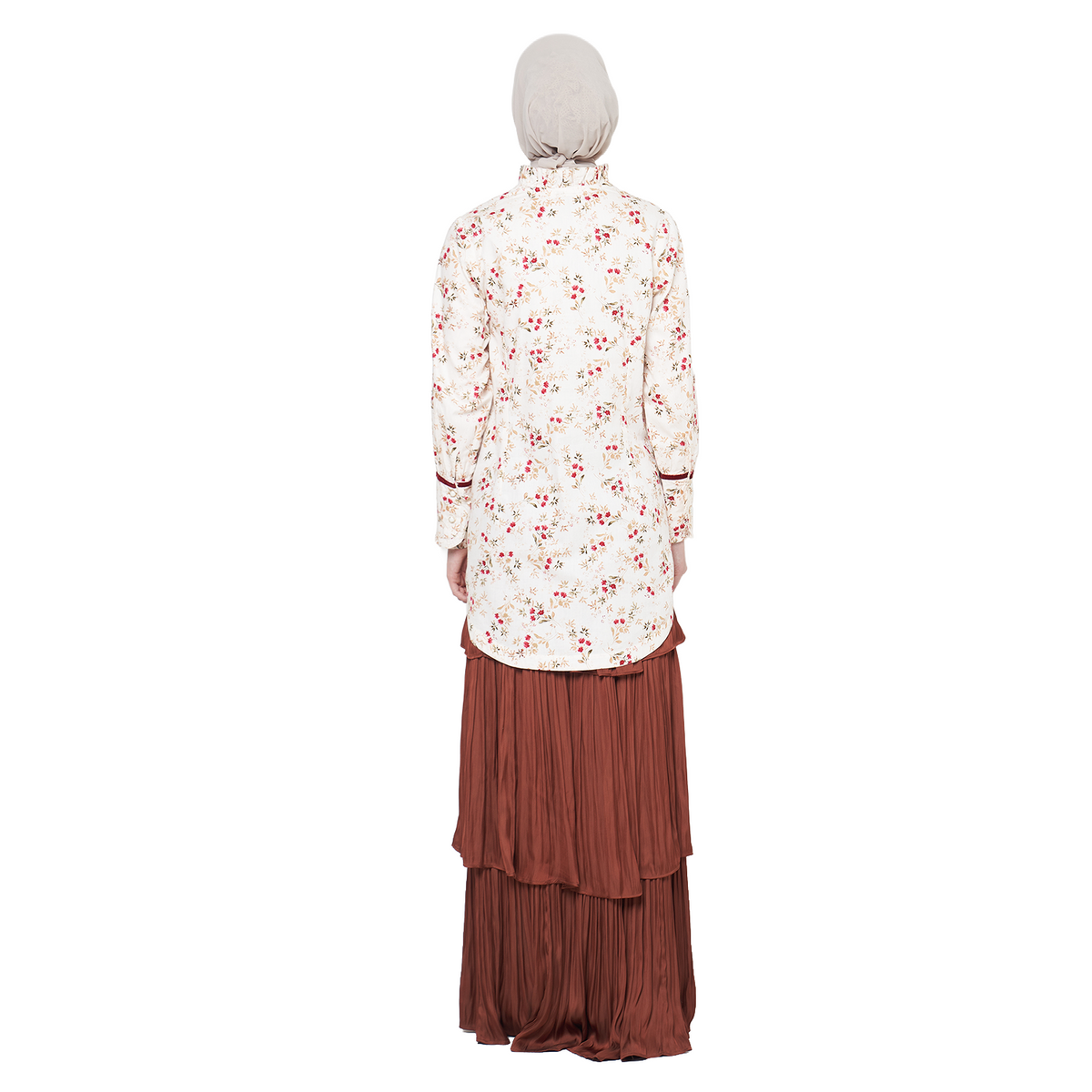 Floral Tunic Shirt – Cream