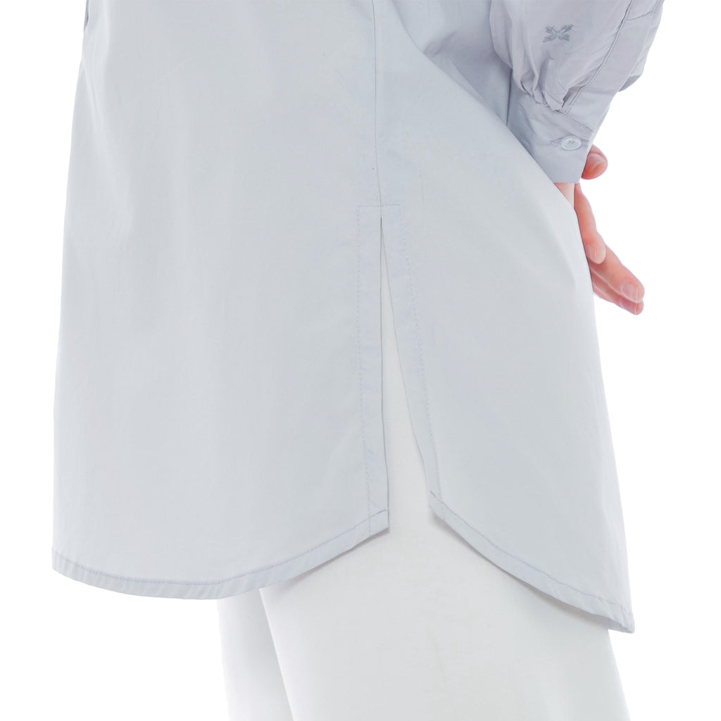 Embroidery Tunic - Soft Grey