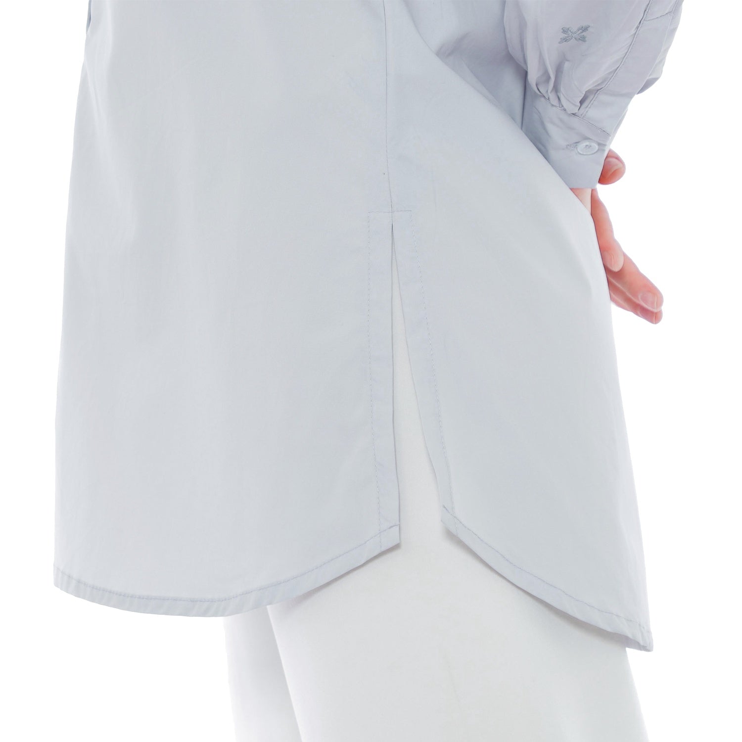 Embroidery Tunic - Soft Grey