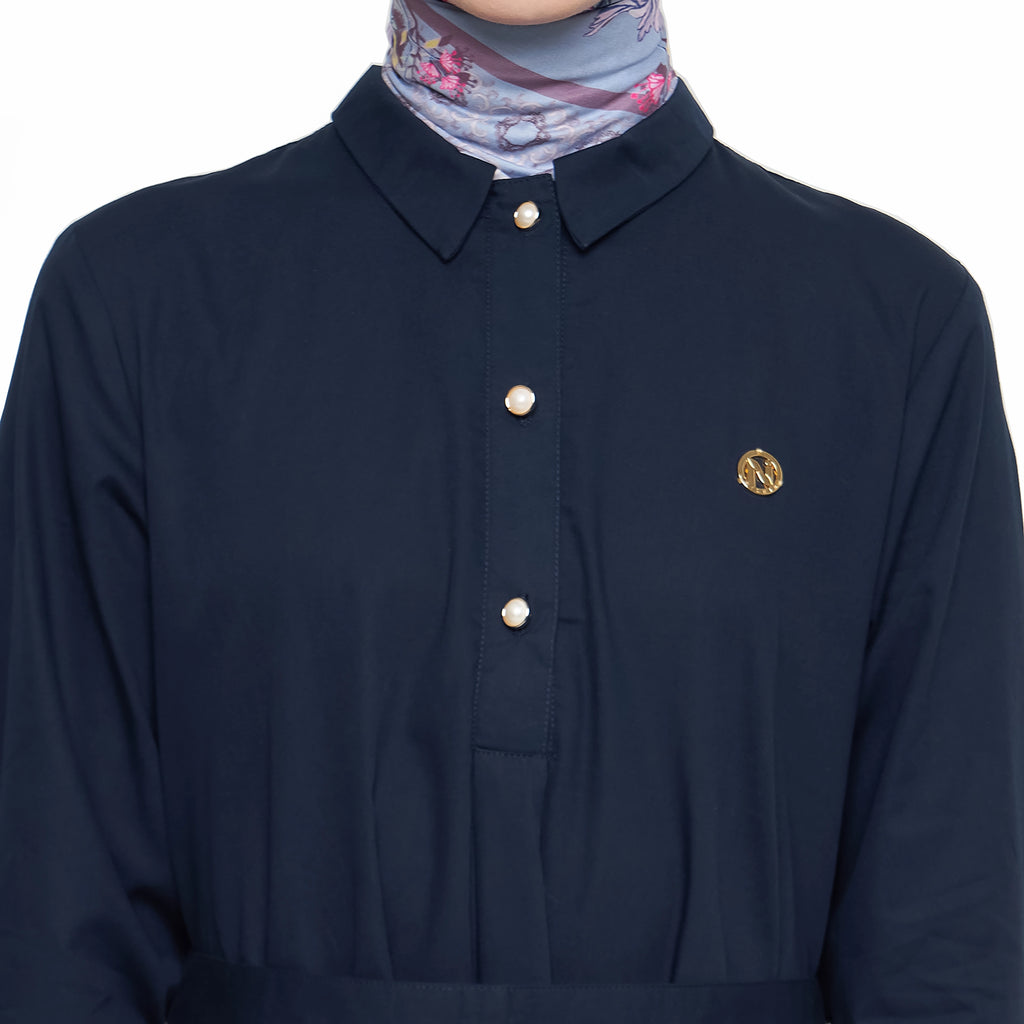 Navy Abaya with Belt