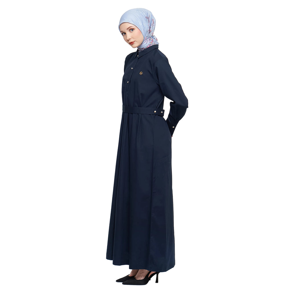 Navy Abaya with Belt