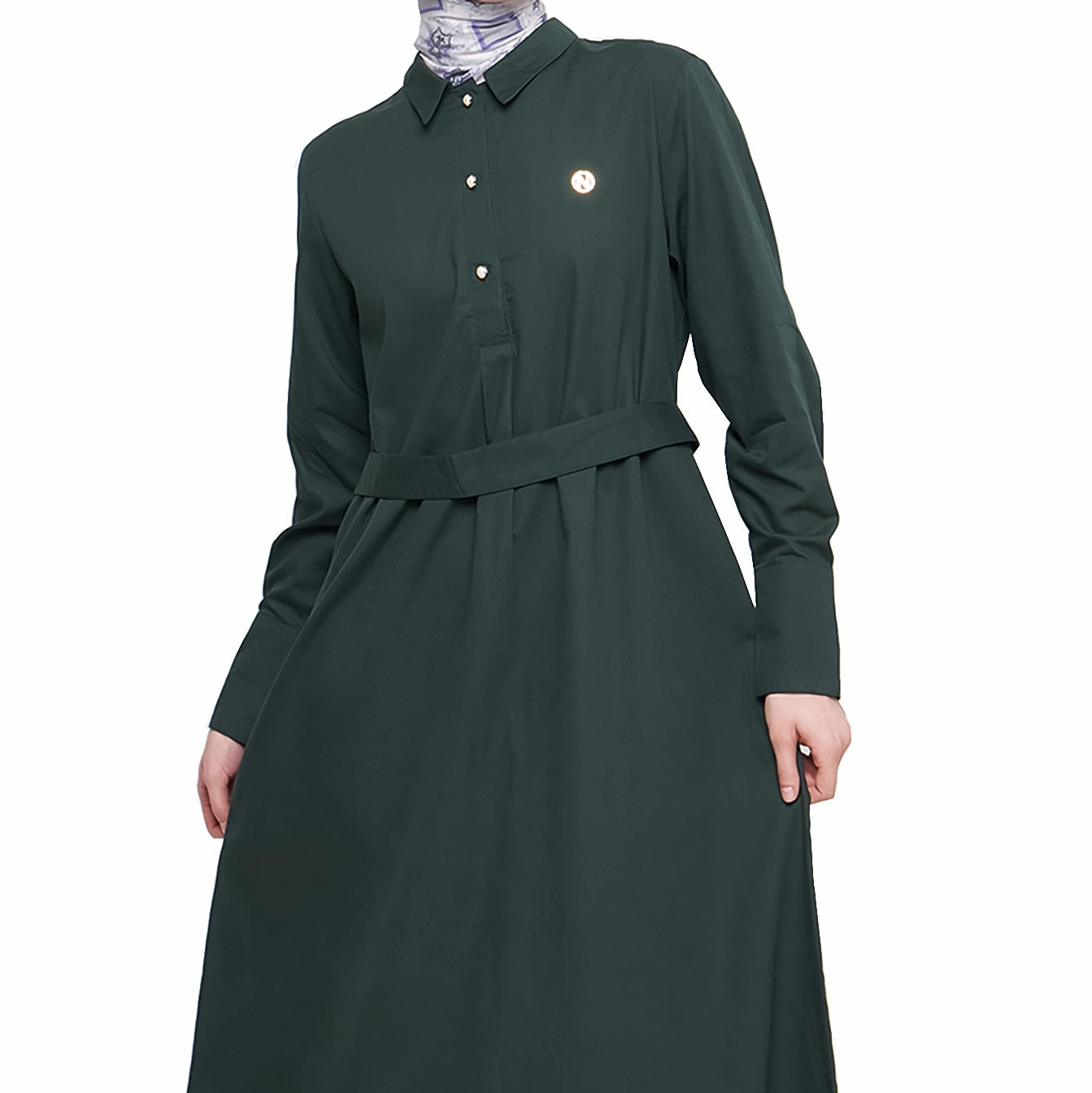 Green Emerald Abaya with Belt