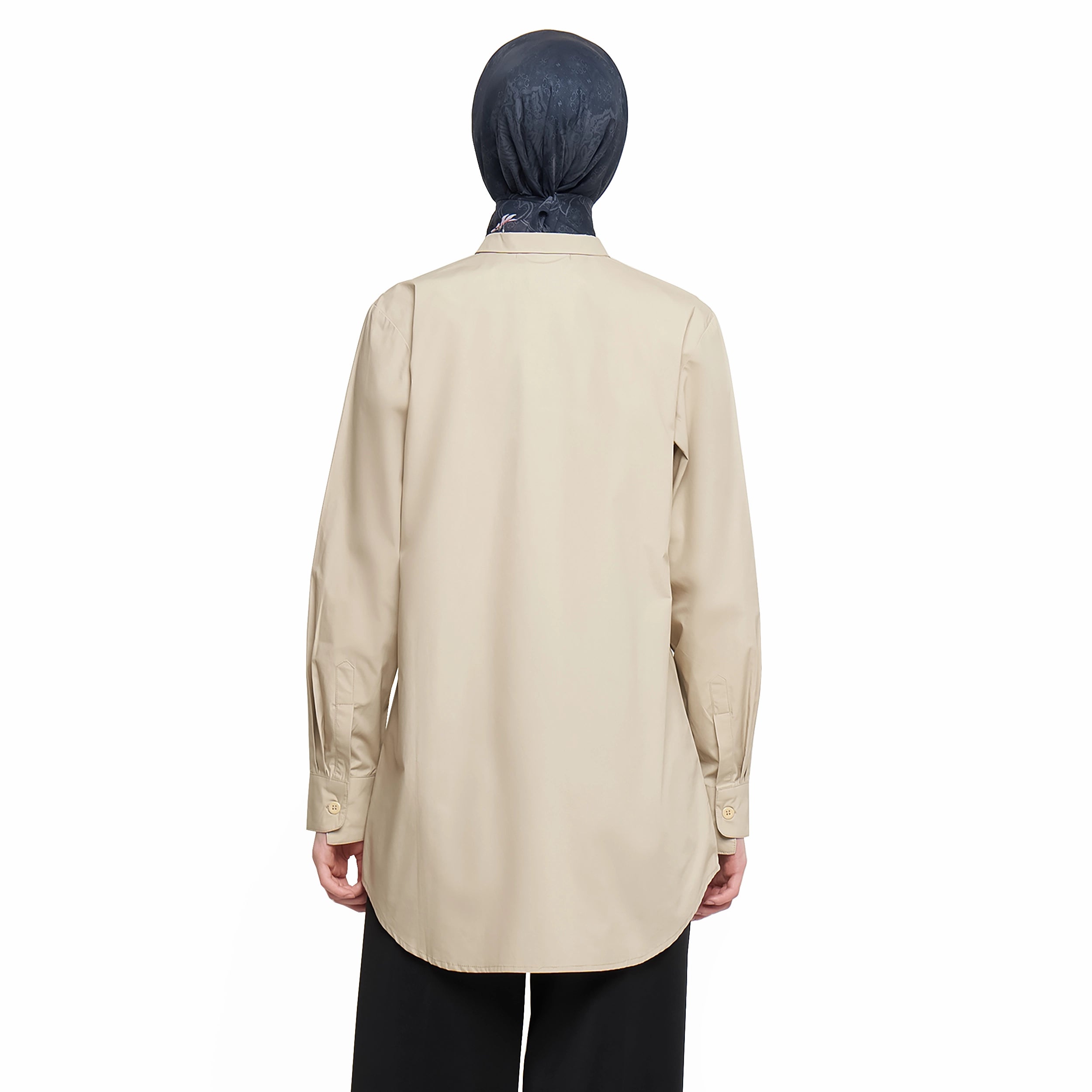 Firmed Cream Shirt with Bartack