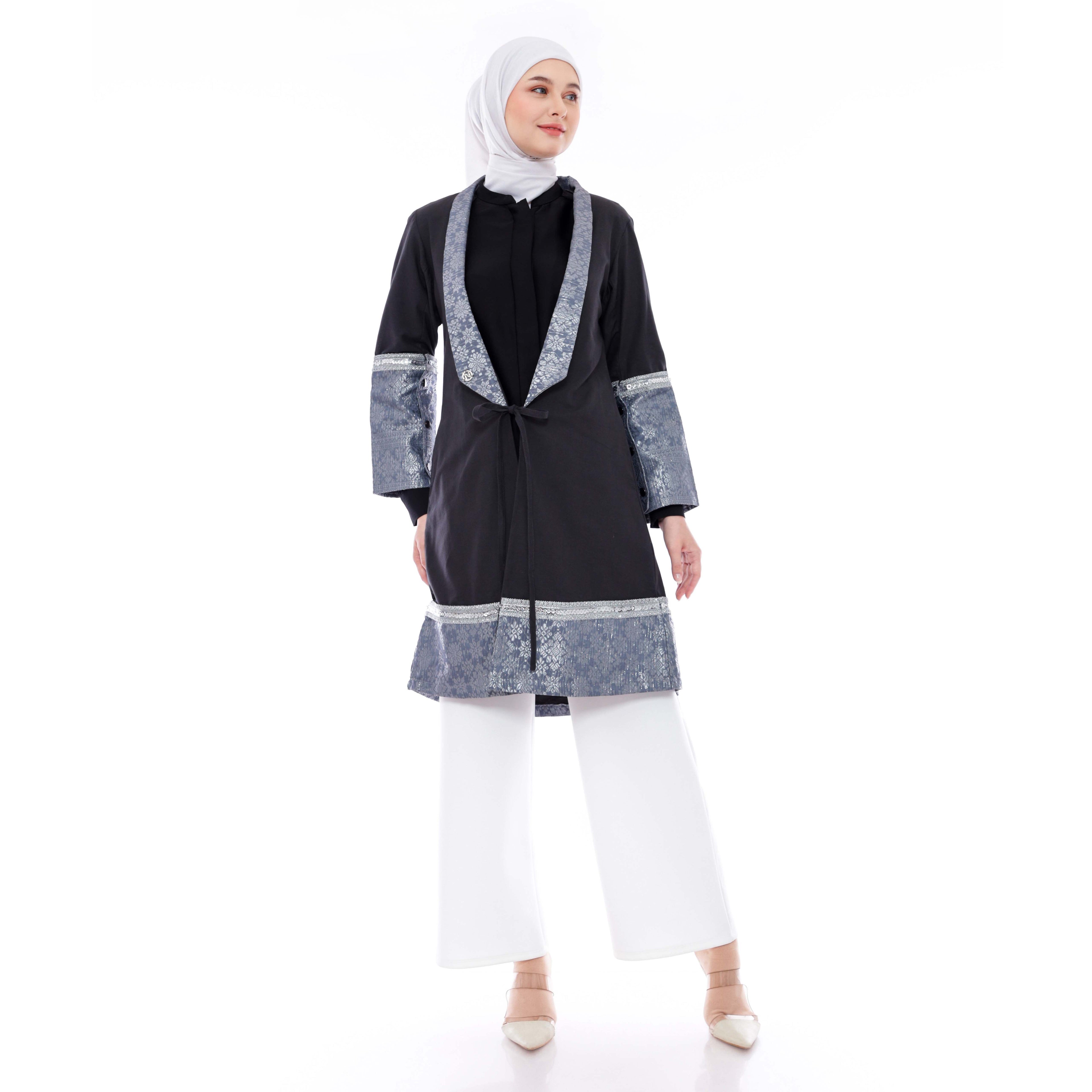 Outer Muslimah Etnik Double Tone