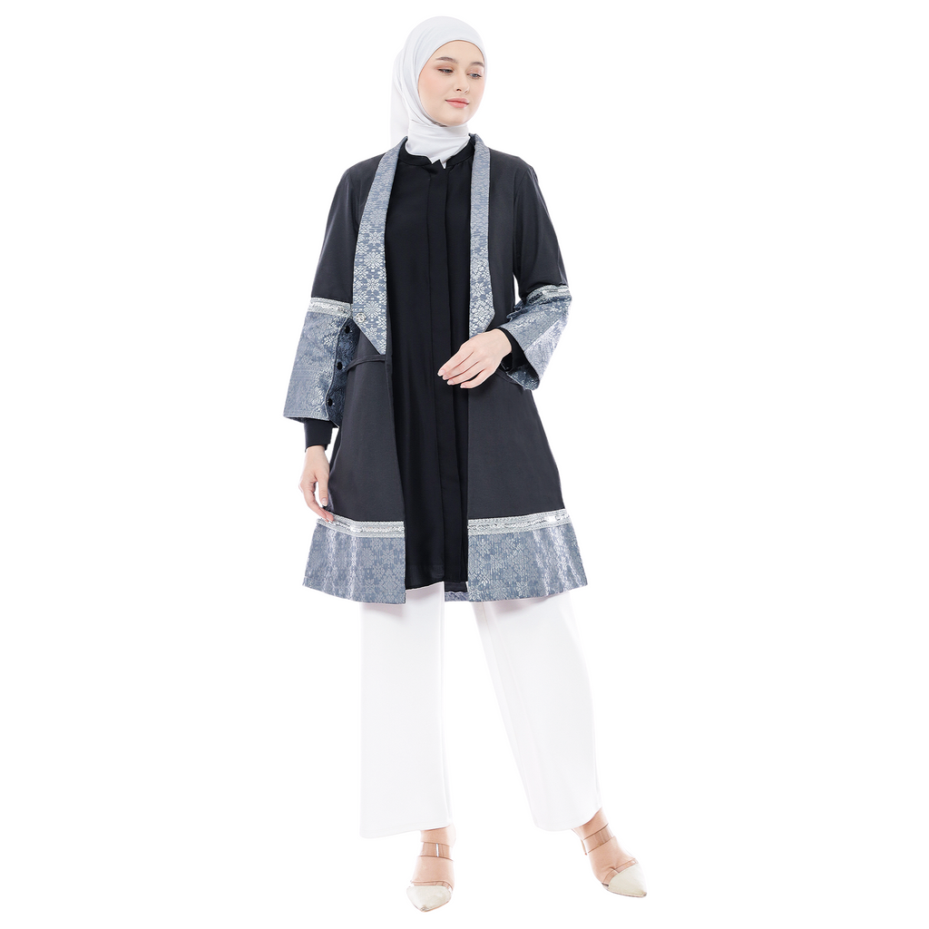 Double Tone Ethnic Outer in Cotton Blend