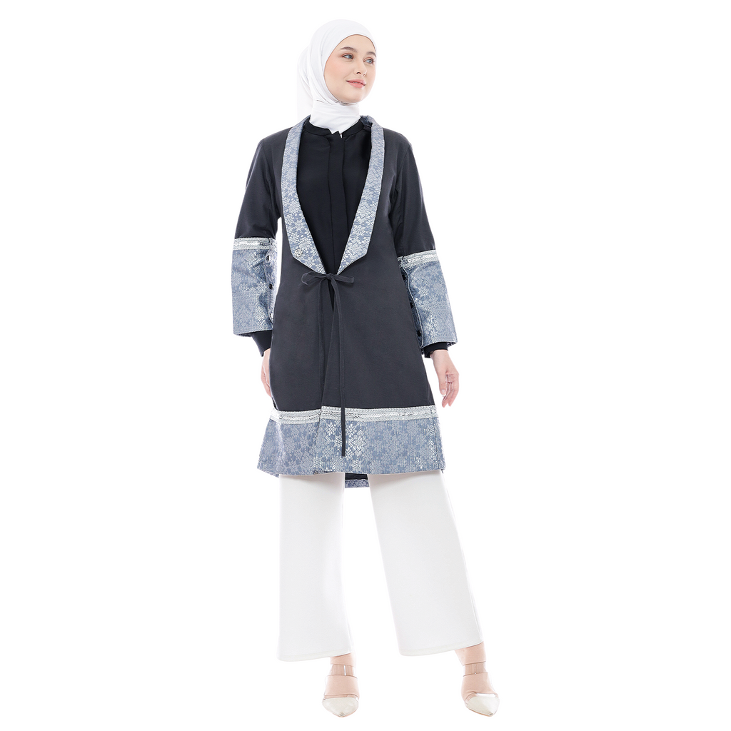 Double Tone Ethnic Outer in Cotton Blend
