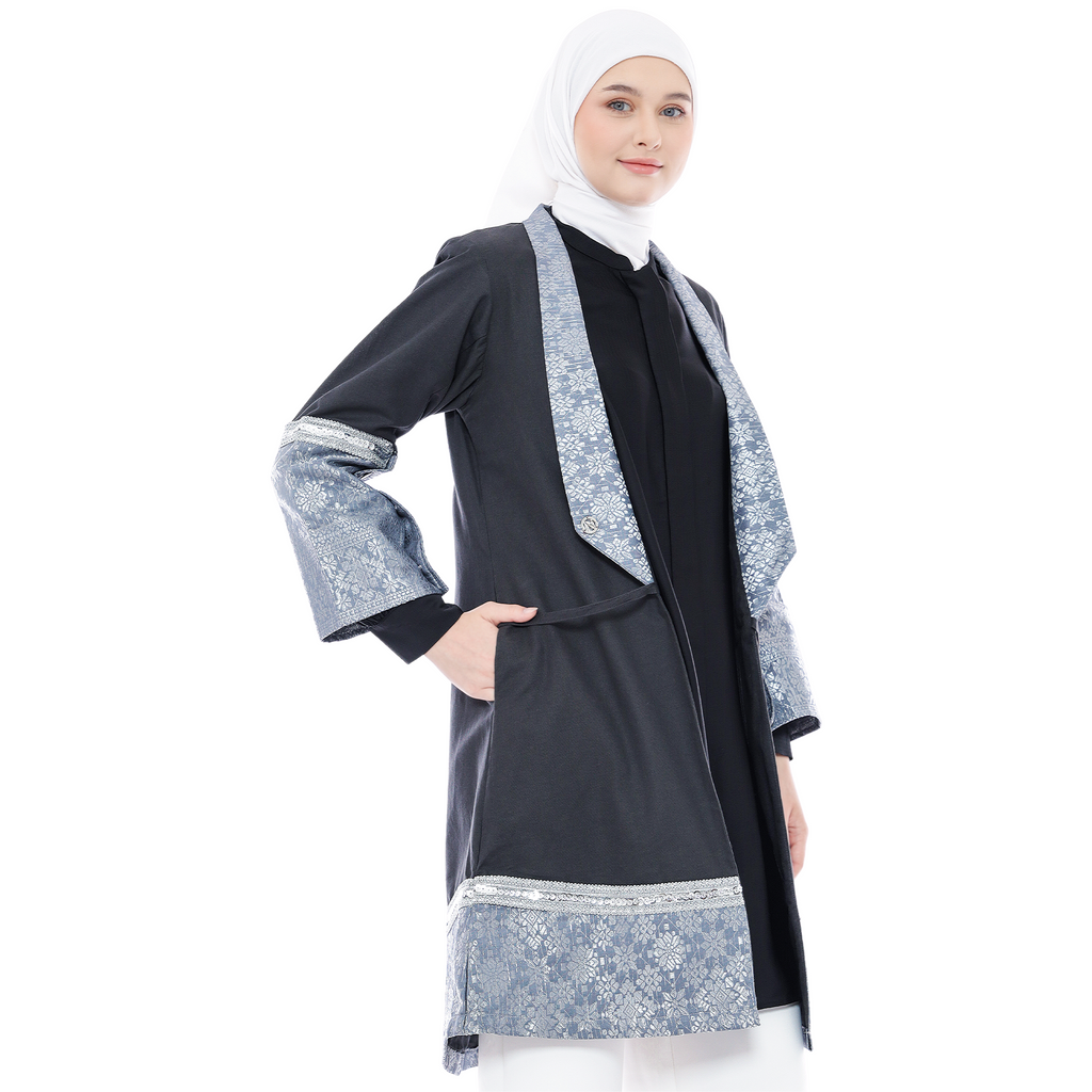 Double Tone Ethnic Outer in Cotton Blend