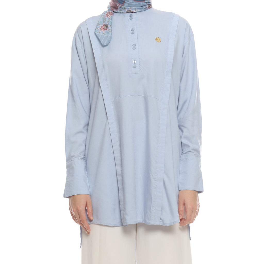 Blue Shirt with Double Button