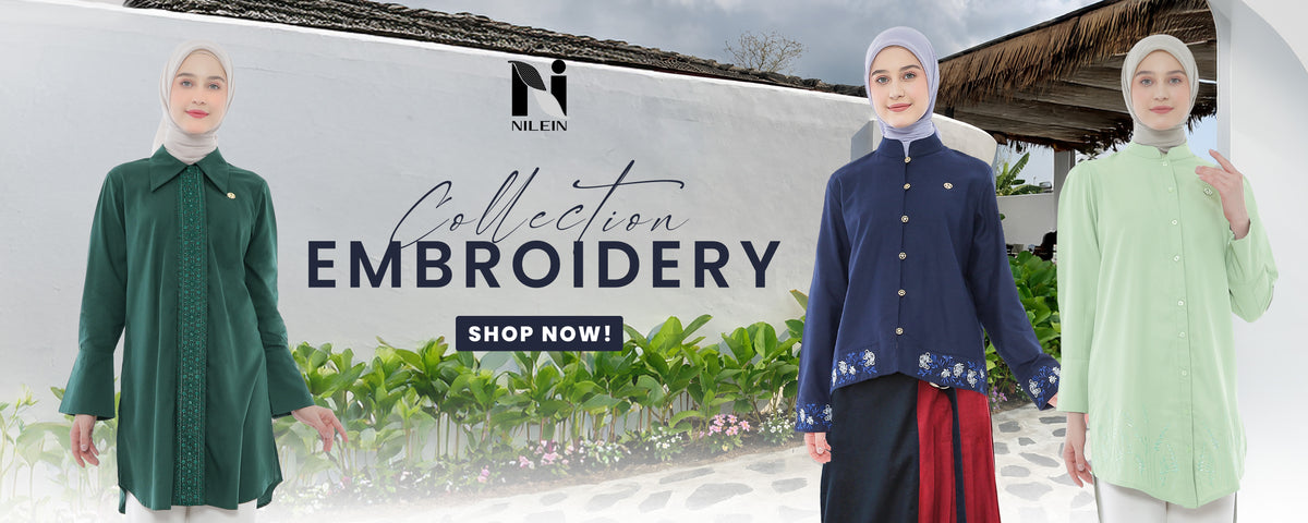 Nilein fashion muslimah embroidery