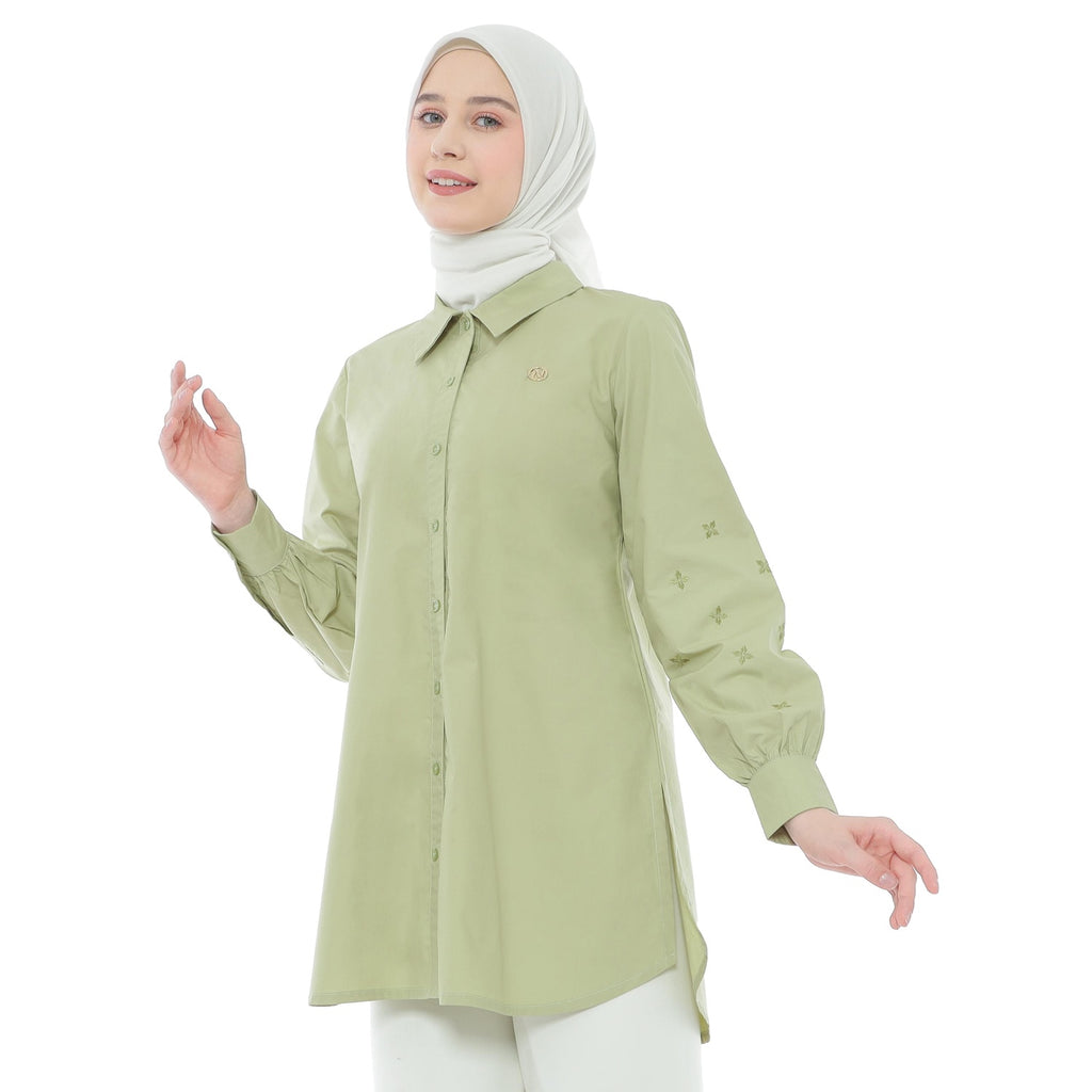 Embroidery Tunic - Lime