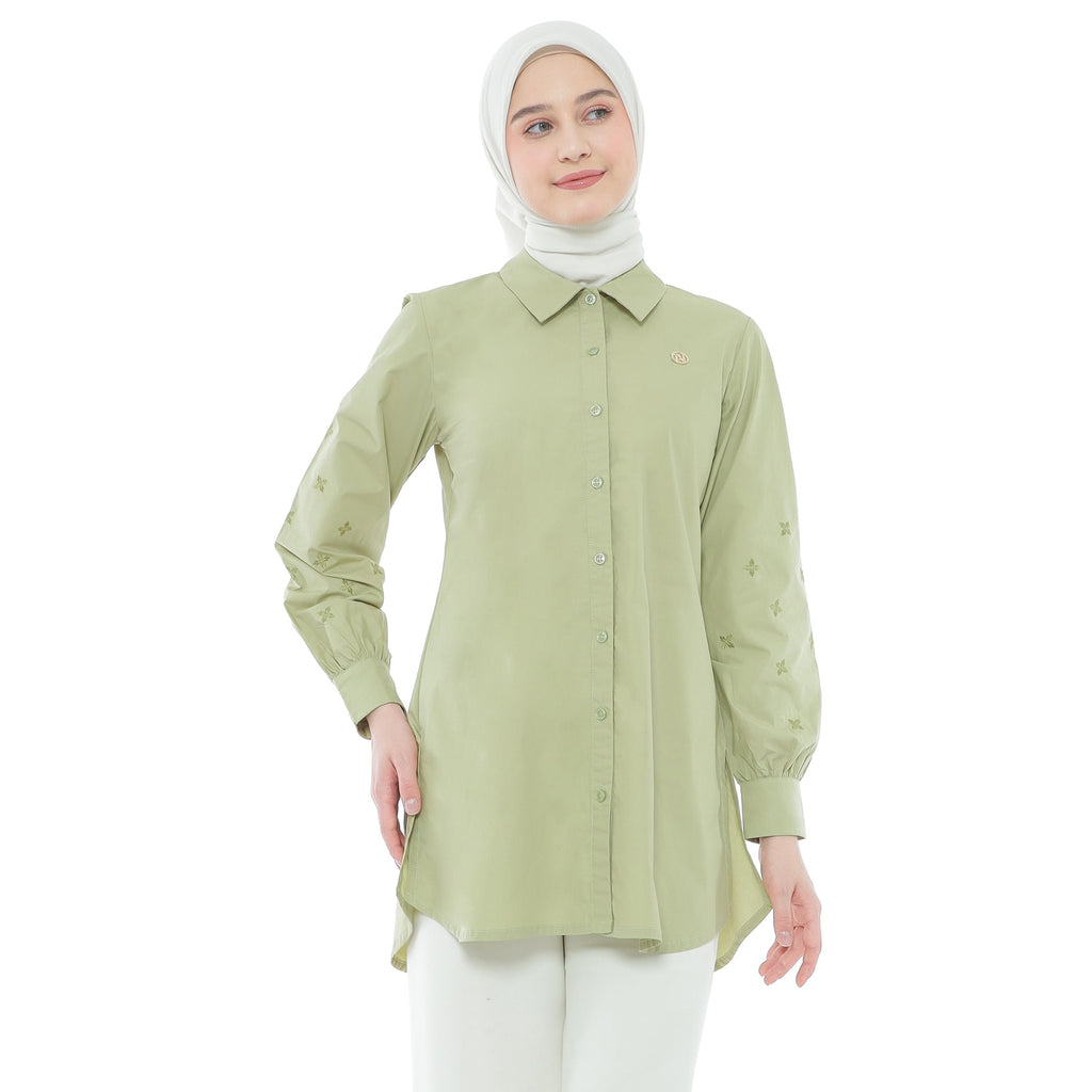 Embroidery Tunic - Lime