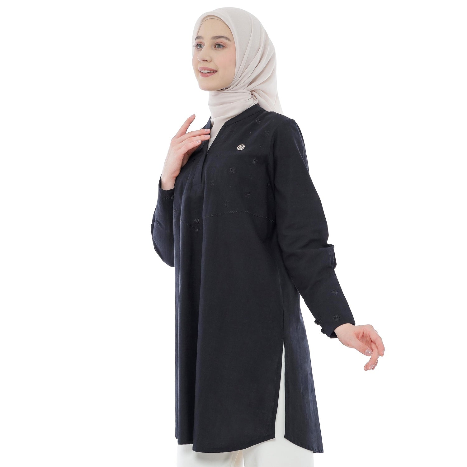 Embroidery Tunic - Black