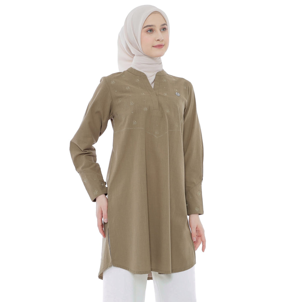 Embroidery Tunic - Cappucino
