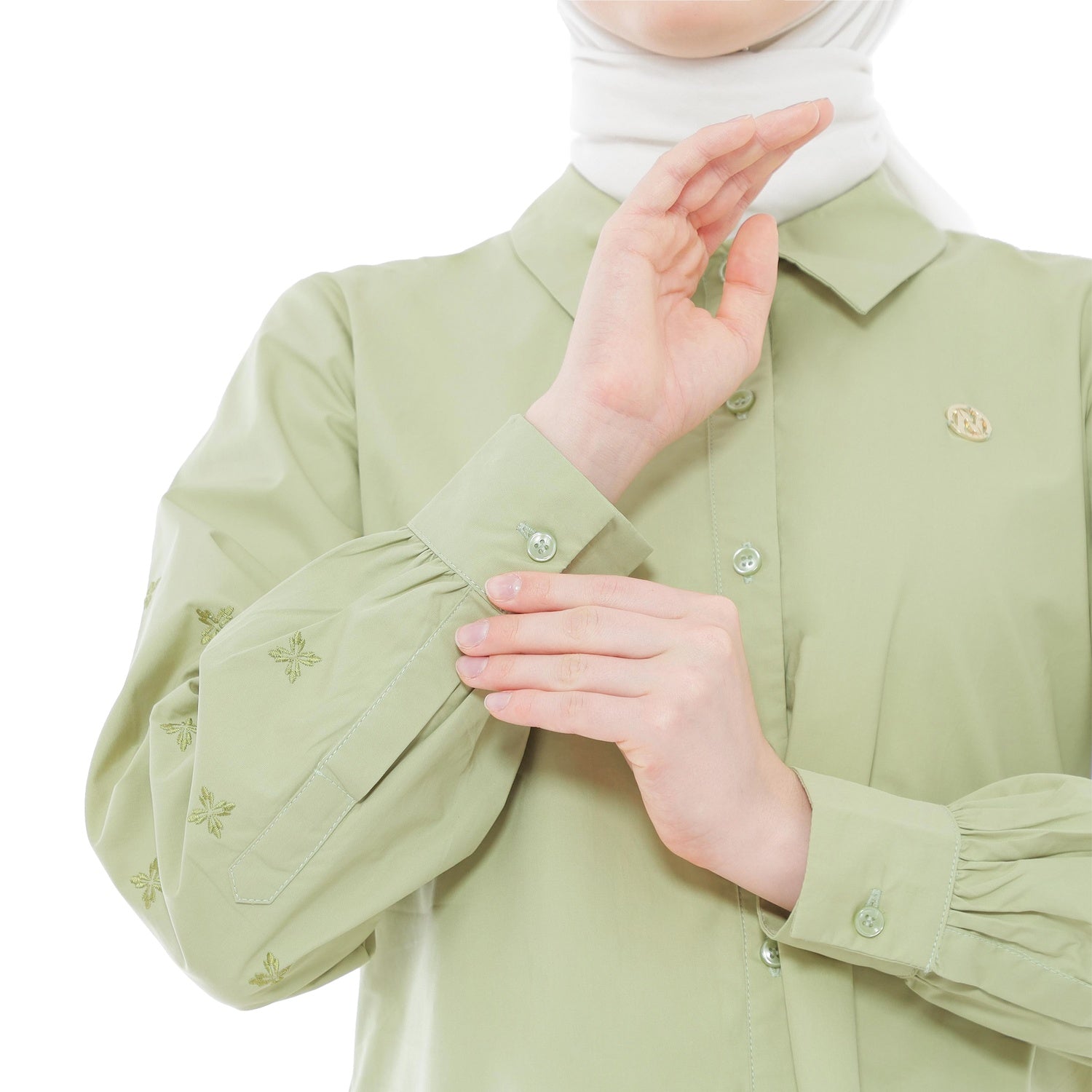 Embroidery Tunic - Lime