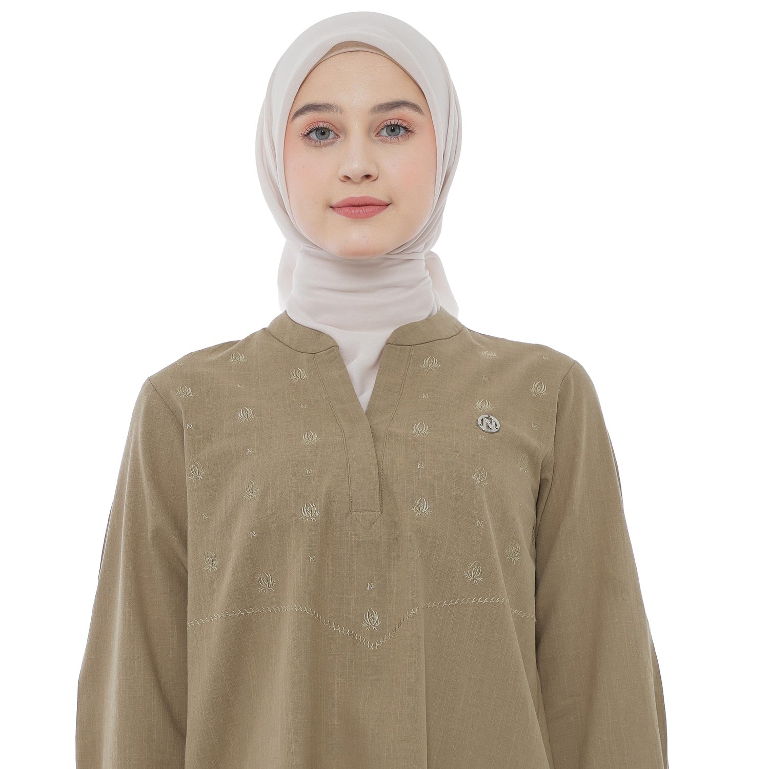 Embroidery Tunic - Cappucino