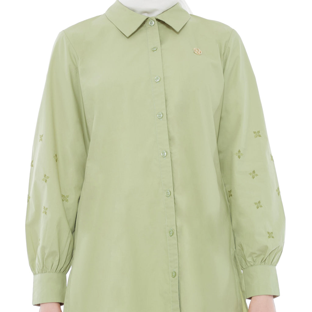 Embroidery Tunic - Lime