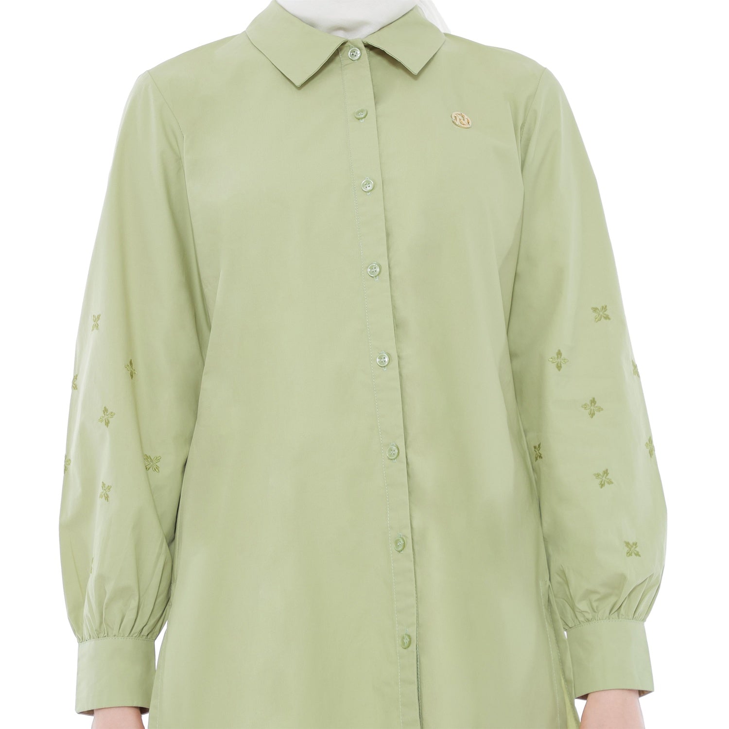 Embroidery Tunic - Lime