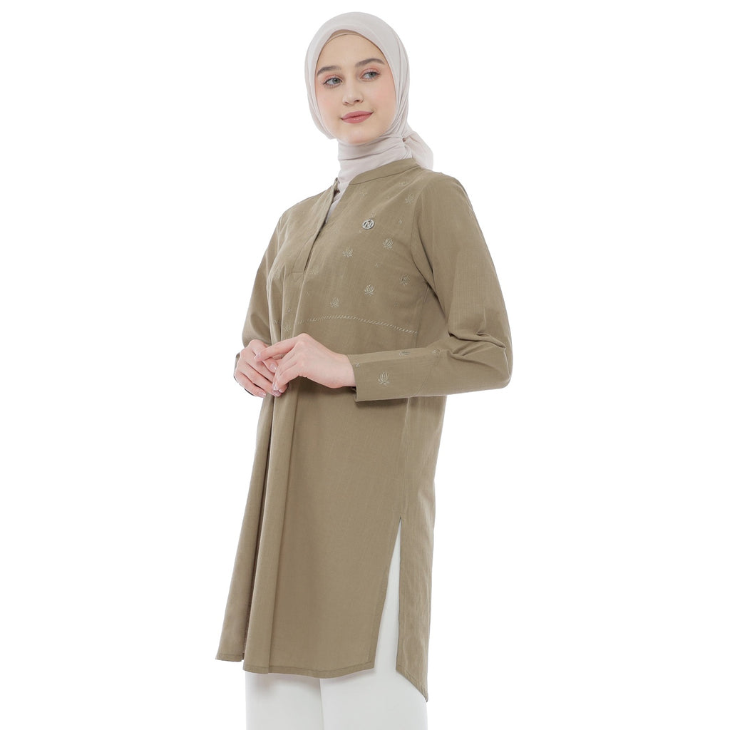 Embroidery Tunic - Cappucino