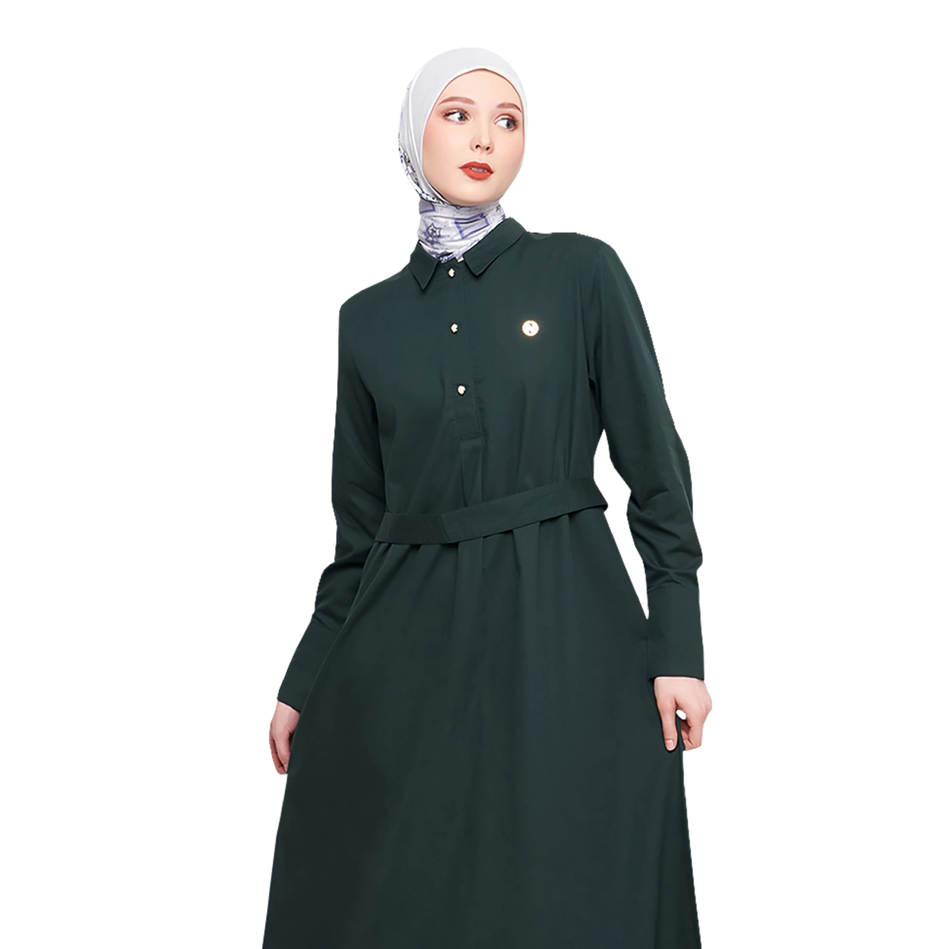 Green Emerald Abaya with Belt